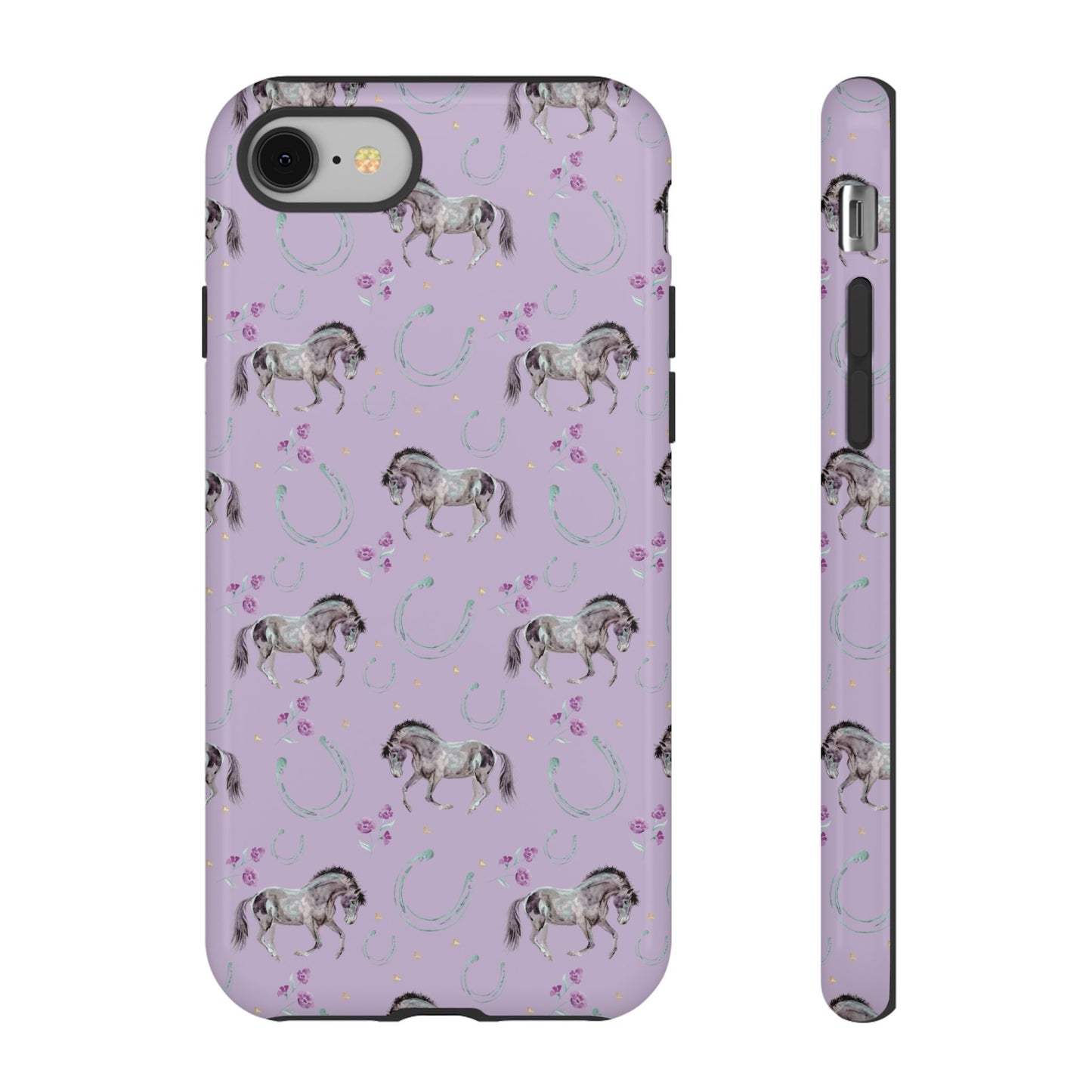 Lucky Mustangs in Lavender Tough Phone Case