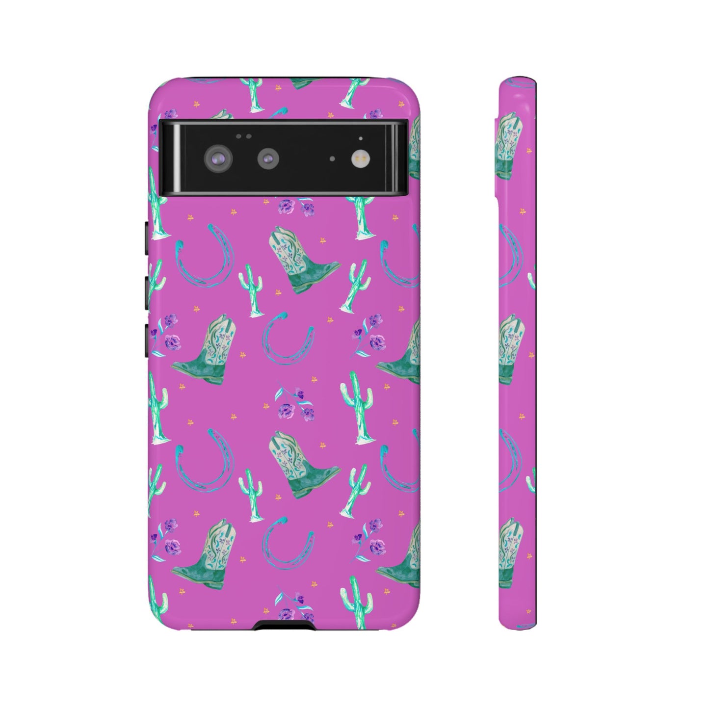 Lucky Boots in Pink Tough Phone Case