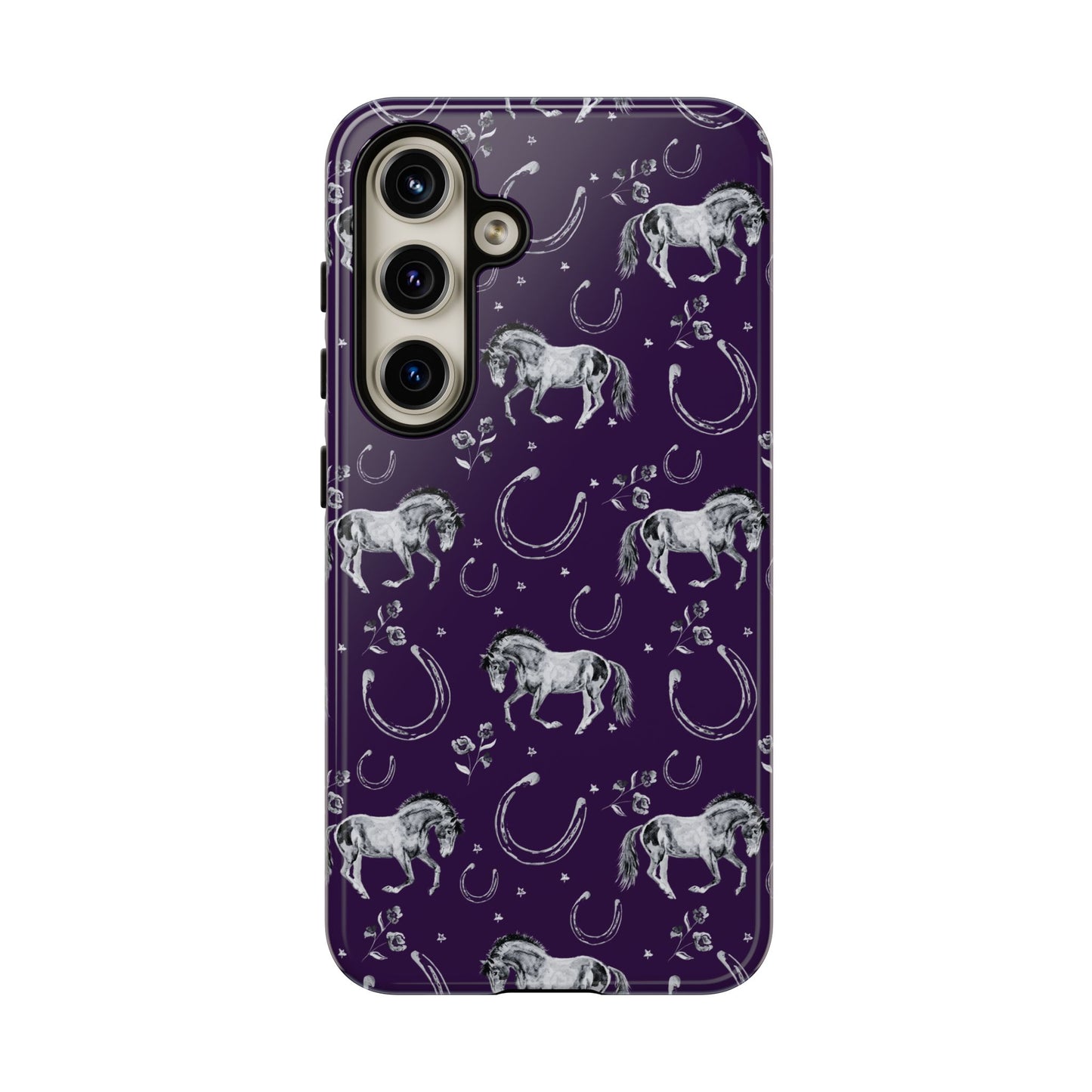 Lucky Mustang in Dark Purple Tough Phone Case