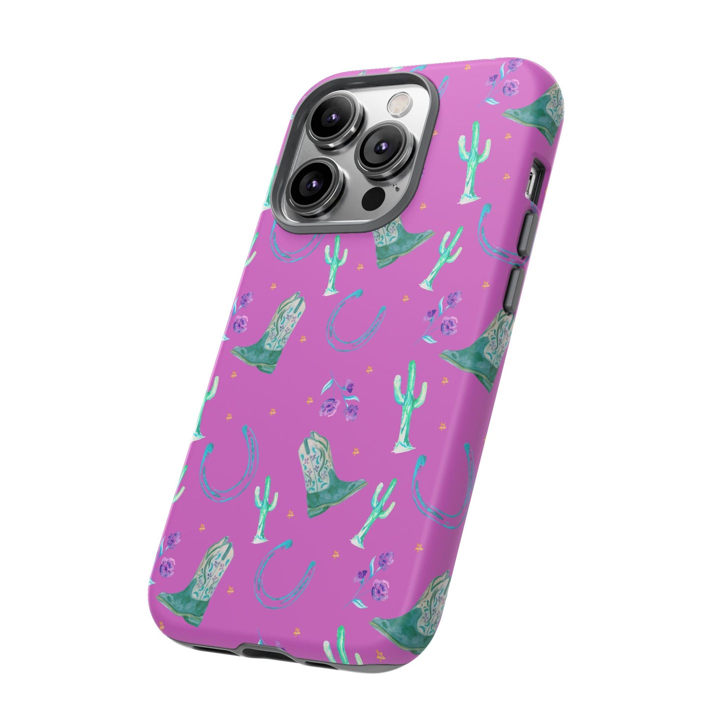 Lucky Boots in Pink Tough Phone Case