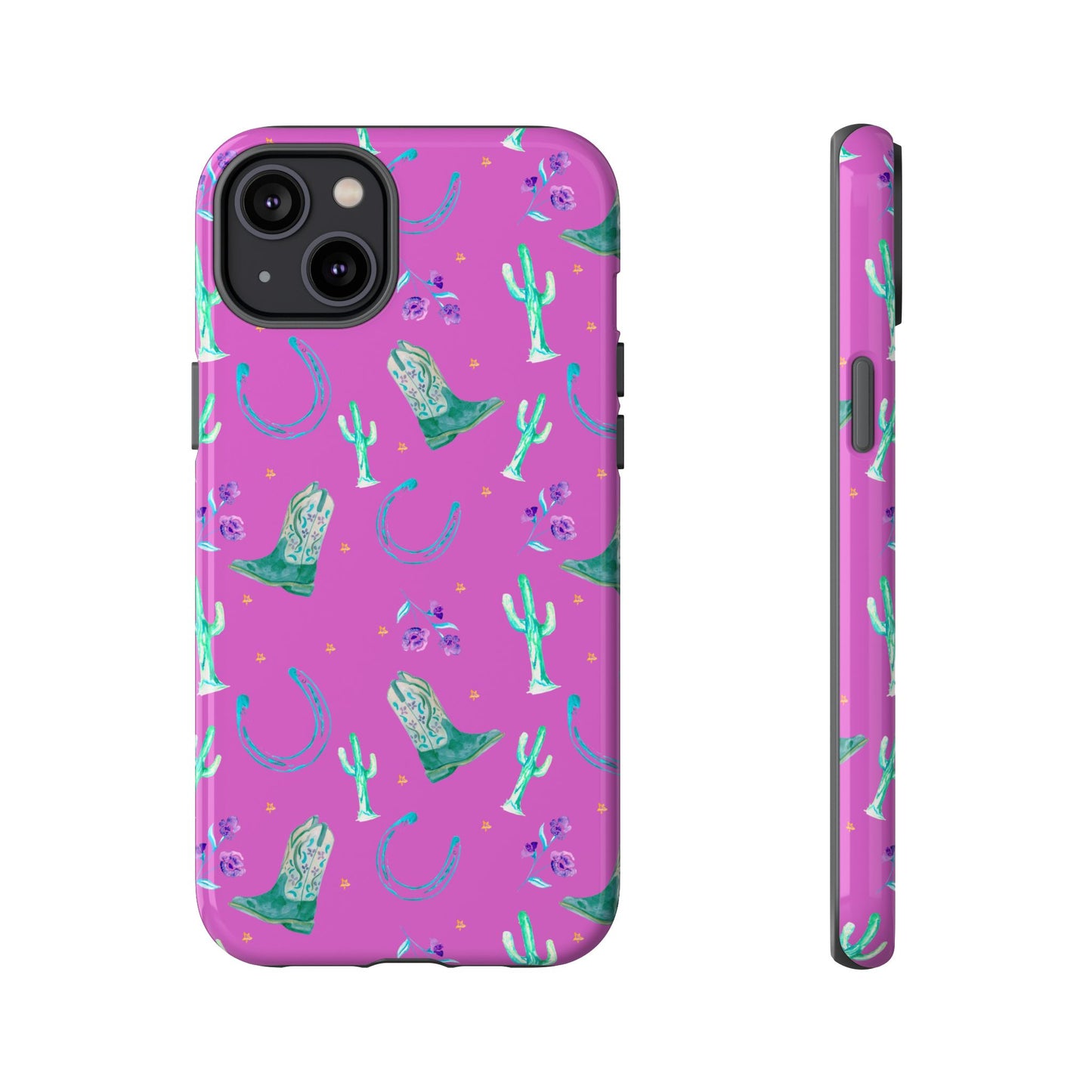 Lucky Boots in Pink Tough Phone Case