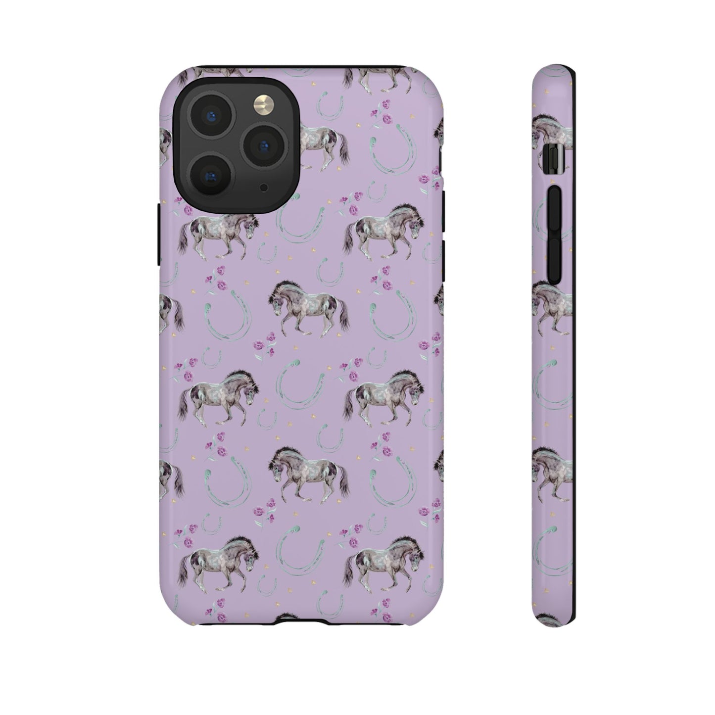 Lucky Mustangs in Lavender Tough Phone Case