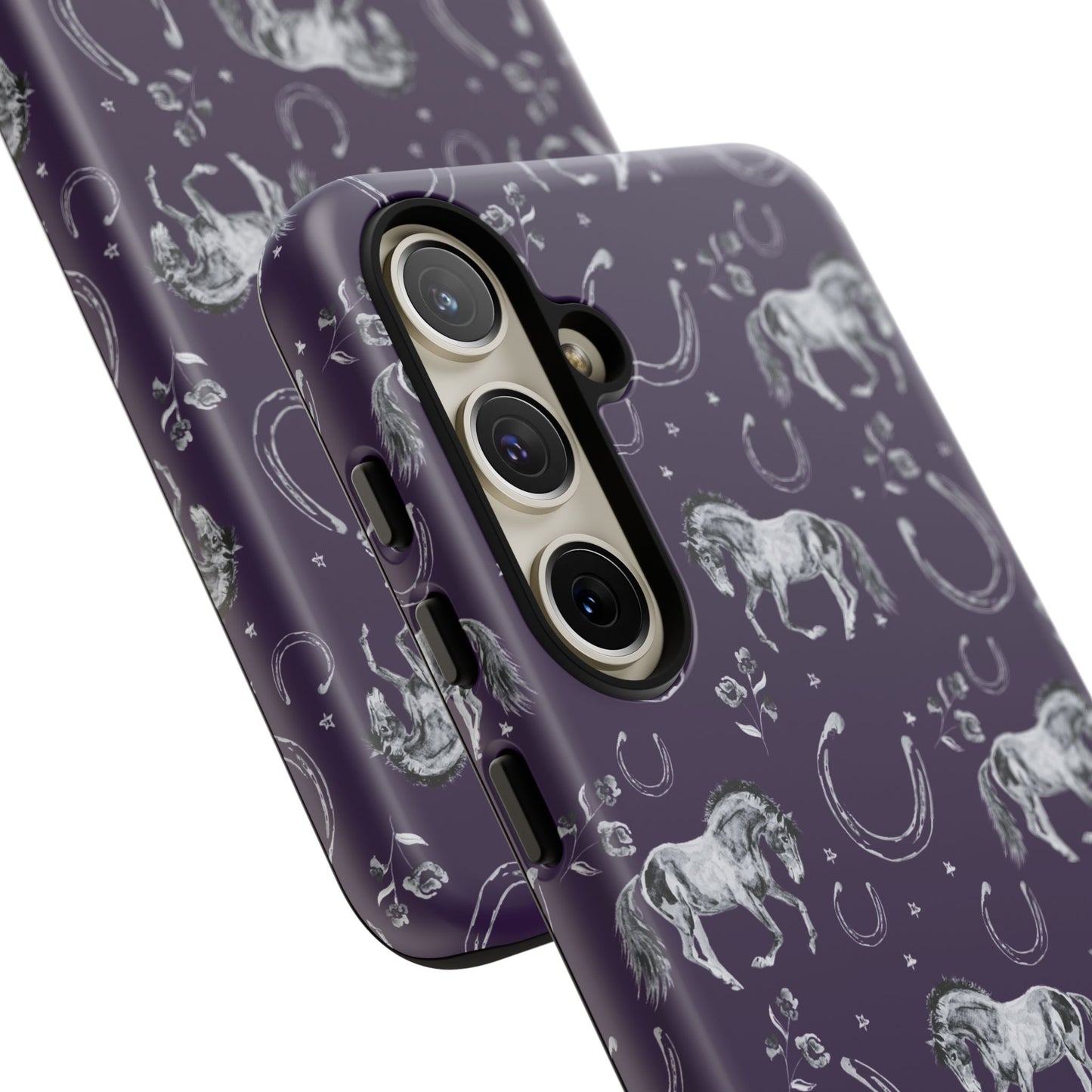 Lucky Mustang in Dark Purple Tough Phone Case