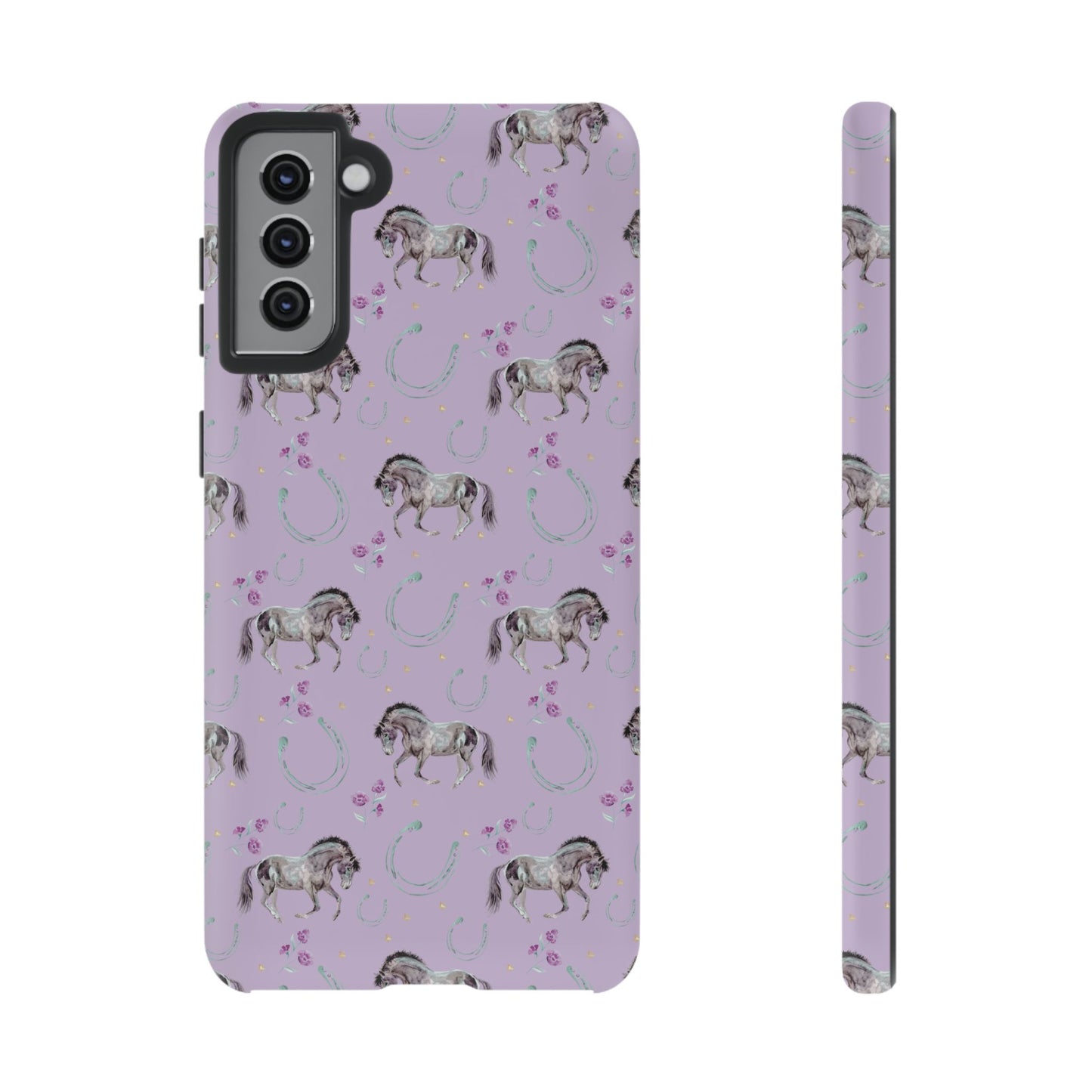 Lucky Mustangs in Lavender Tough Phone Case