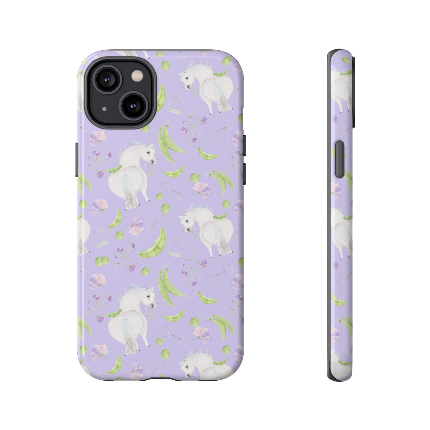 Adorable Pea Pod Lavendar   Tough Phone Cases