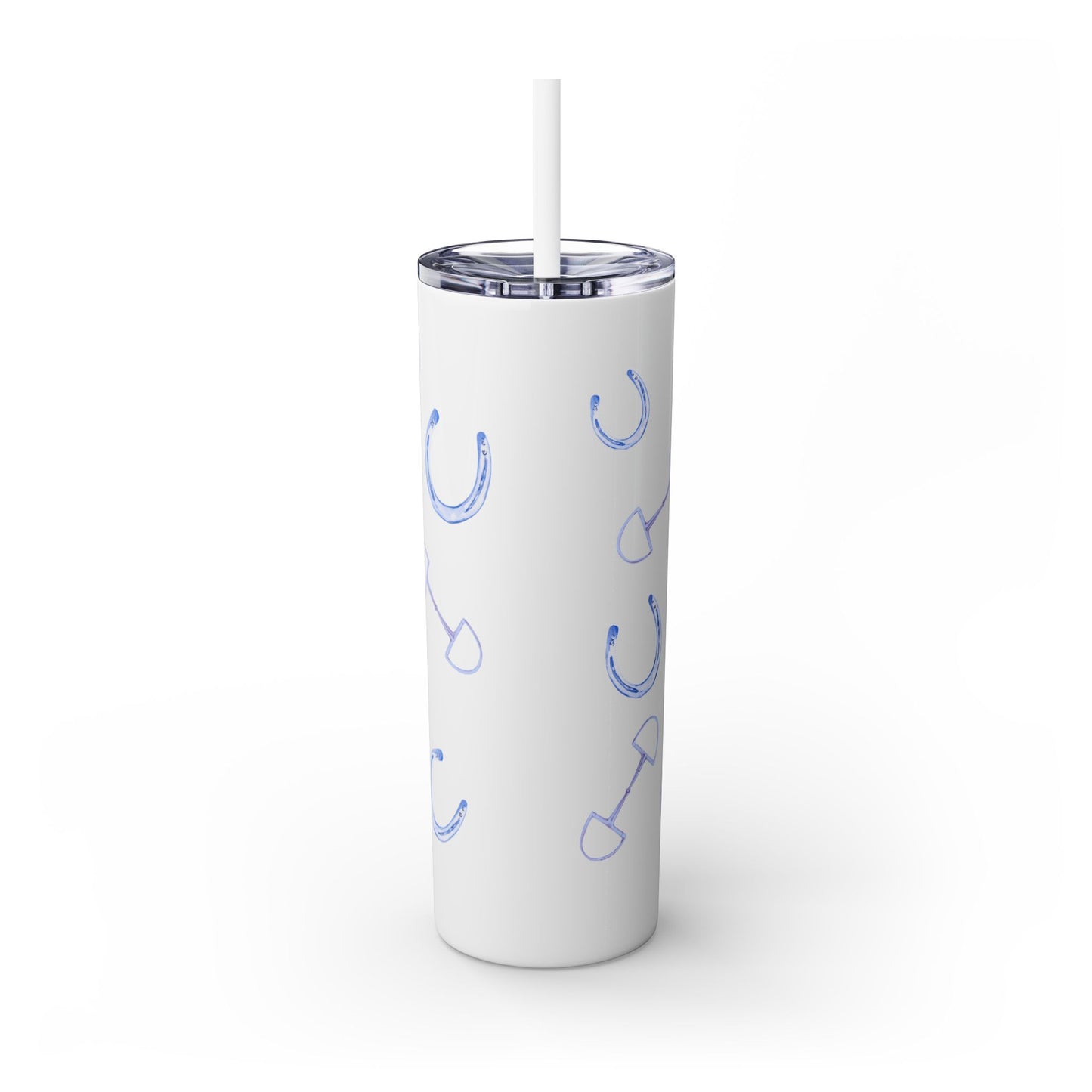 Adorable Little Punk Rock Pony  Skinny Tumbler with Straw, 20oz