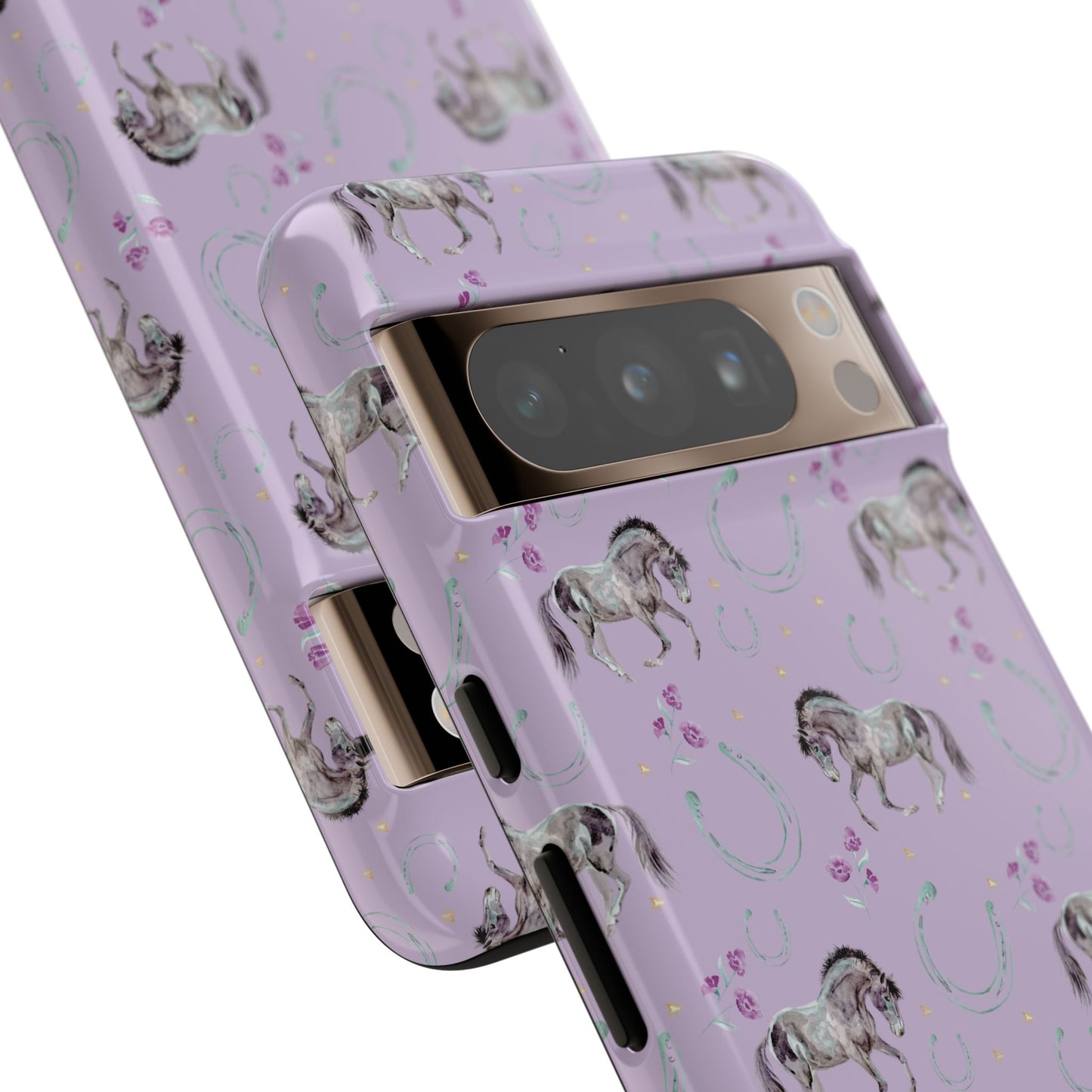 Lucky Mustangs in Lavender Tough Phone Case