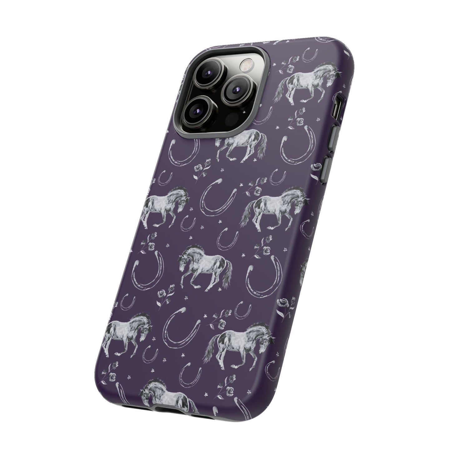 Lucky Mustang in Dark Purple Tough Phone Case