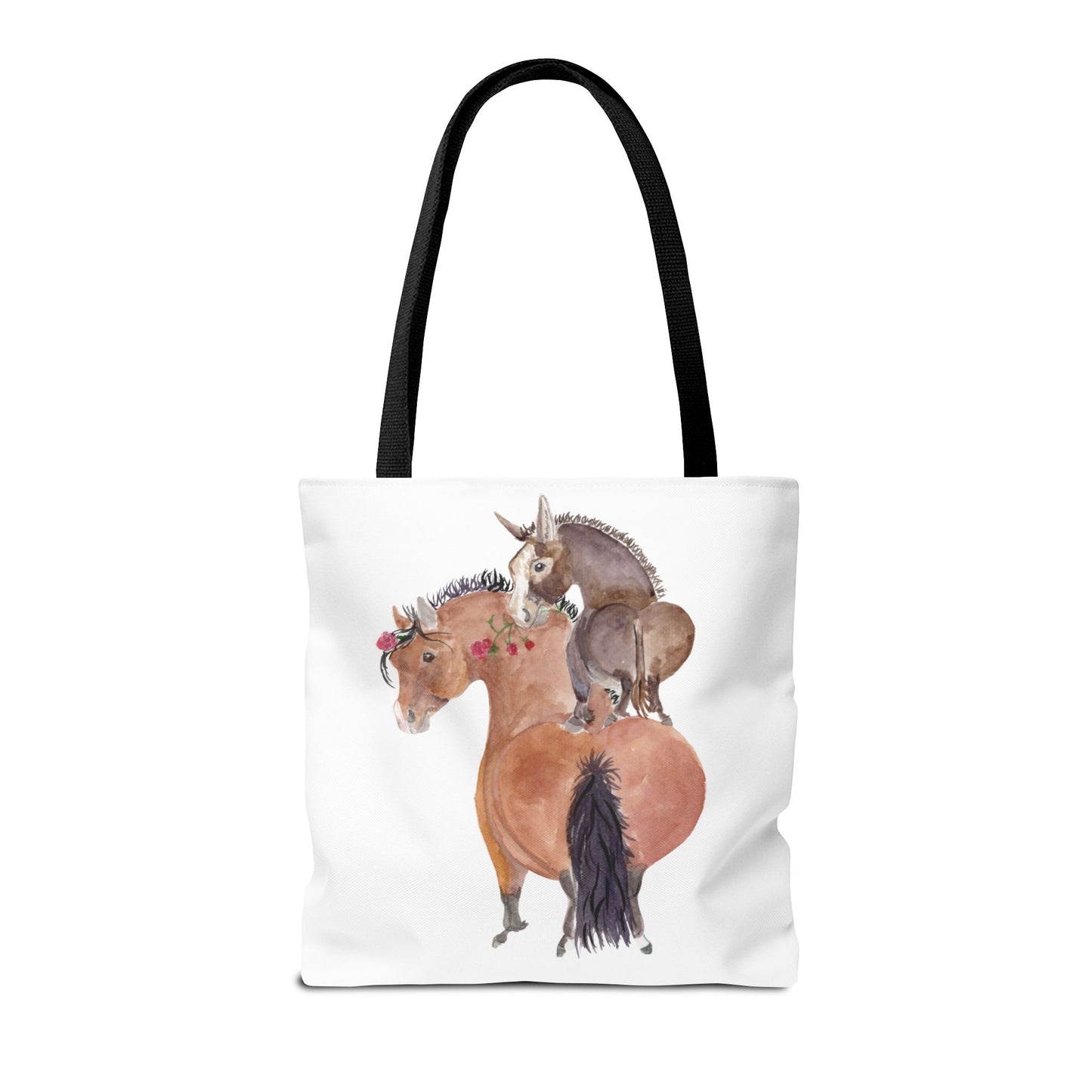 Adorable little Rose Tote Bag - Whimsical Equestrian Design