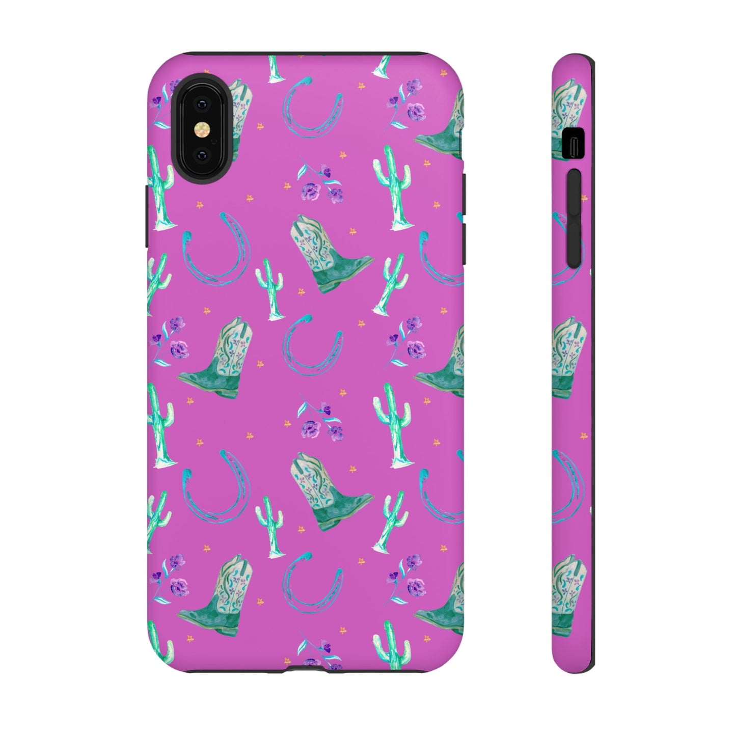 Lucky Boots in Pink Tough Phone Case