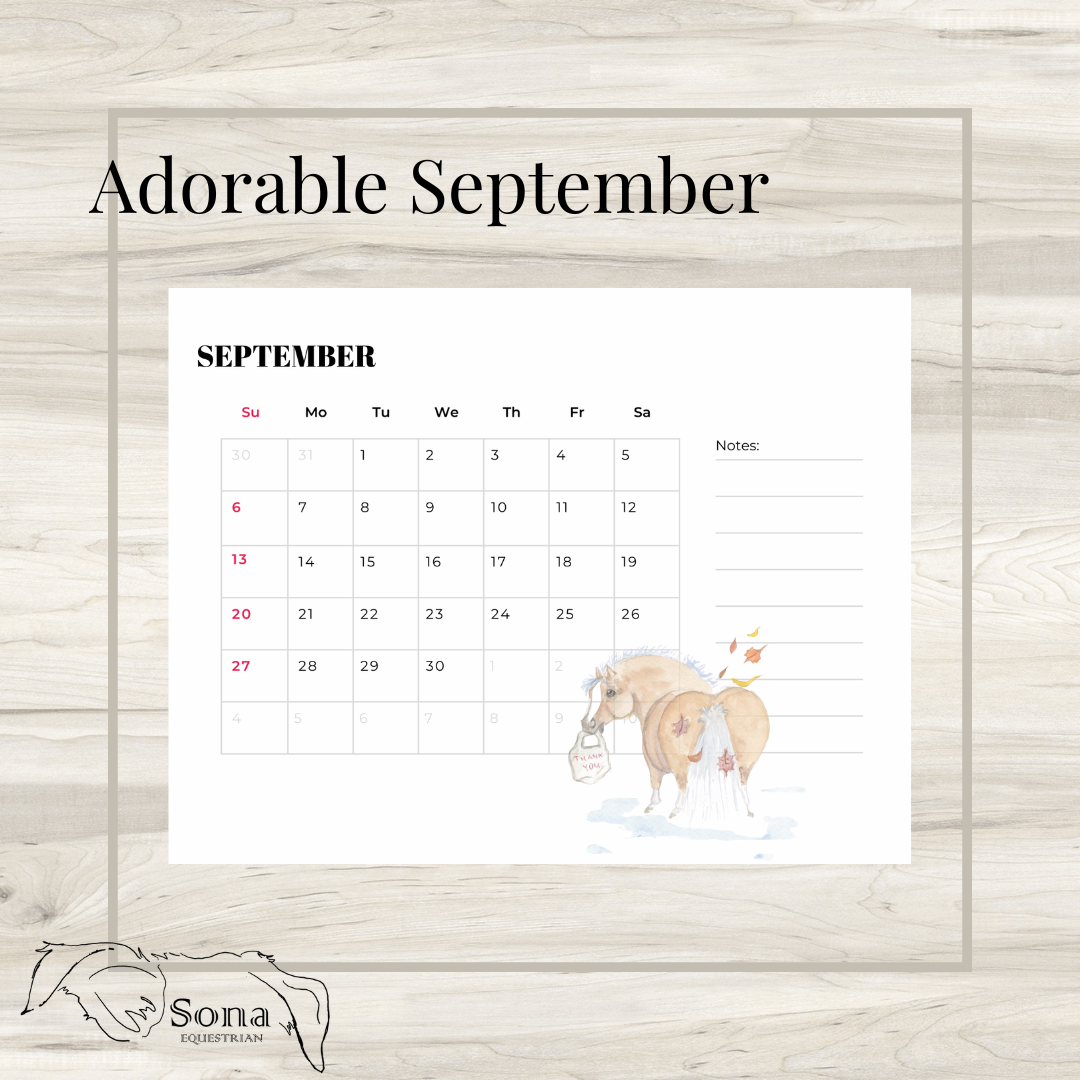 Adorable Ponies 2026 Calendar - Digital Download version