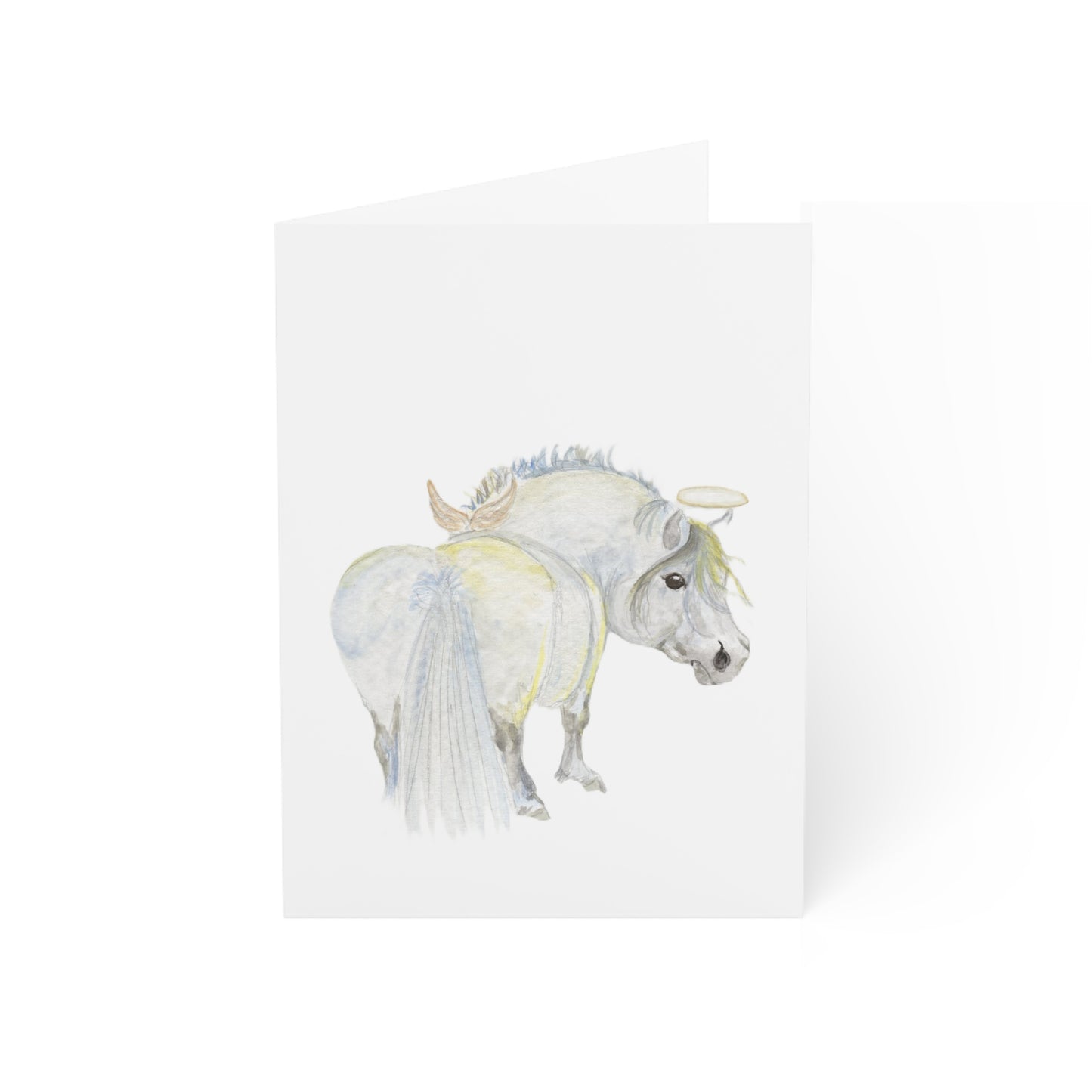 Adorable Ponies Single Greeting Card