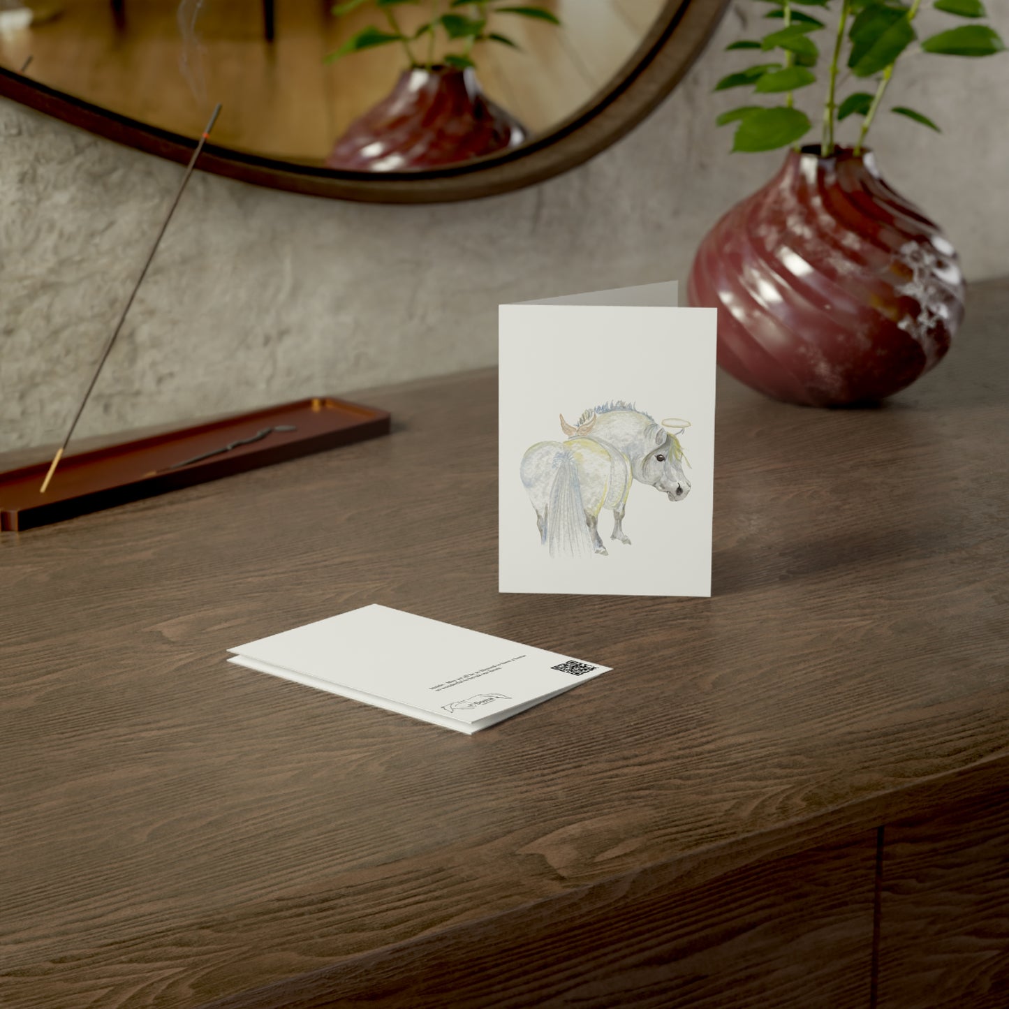 Adorable Ponies Single Greeting Card