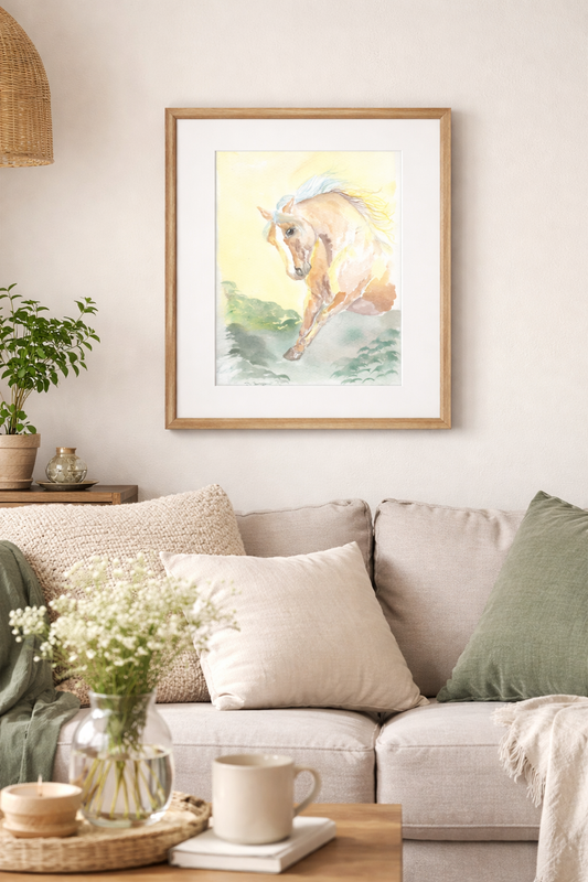 Sun Splash - Original Watercolor Giclee Print