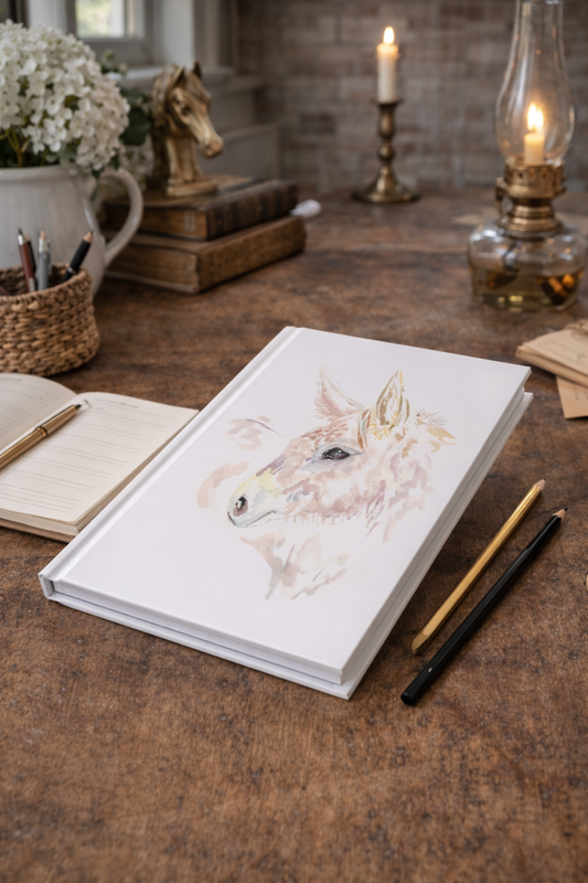 Expressive- Donkey watercolor-  Journal