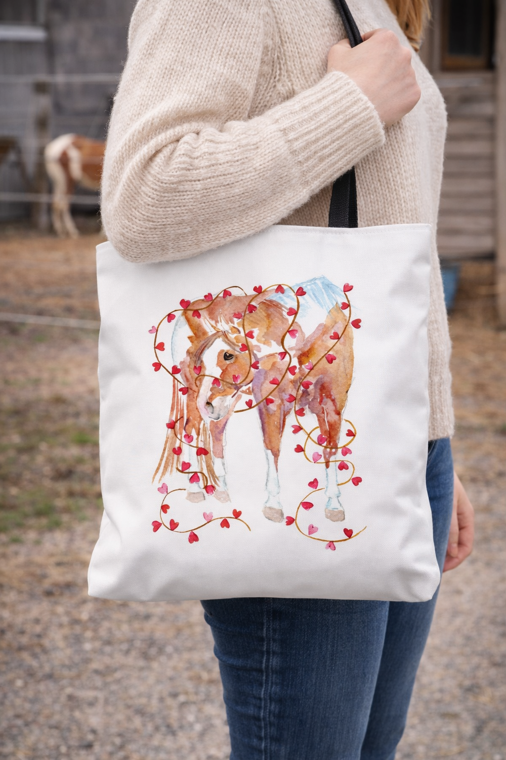 Painted in love  -Tote