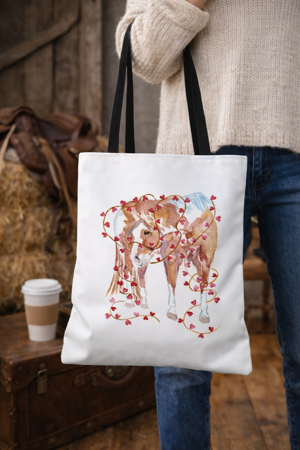 Painted in love  -Tote