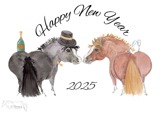 Adorable New Years  E- Card