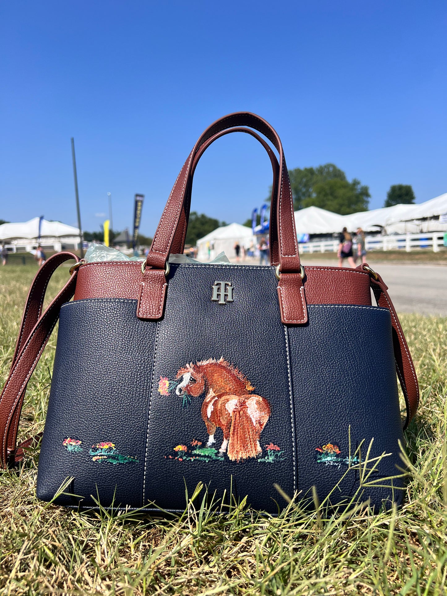 Hand Painted Bag Adorable Pony