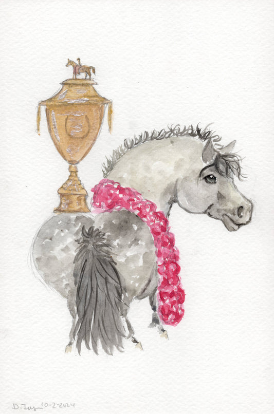 Adorable Little Derby Champion - Giclee Fine Art Prints