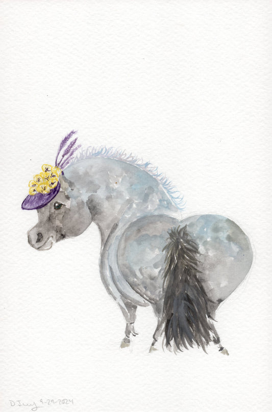 Adorable Little Daisy Derby- Giclee Fine Art Prints