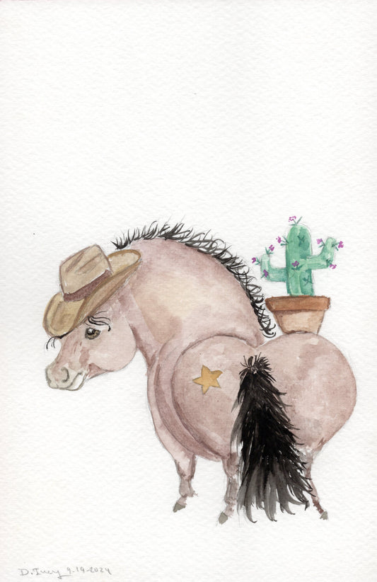 Adorable Little Sheriff - Giclee Fine Art Prints