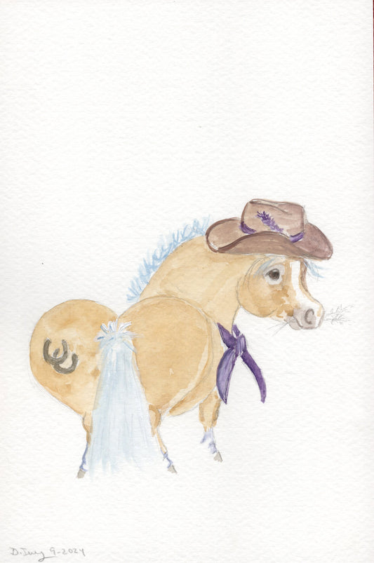 Adorable Little Cowgirl- Giclee Fine Art Prints