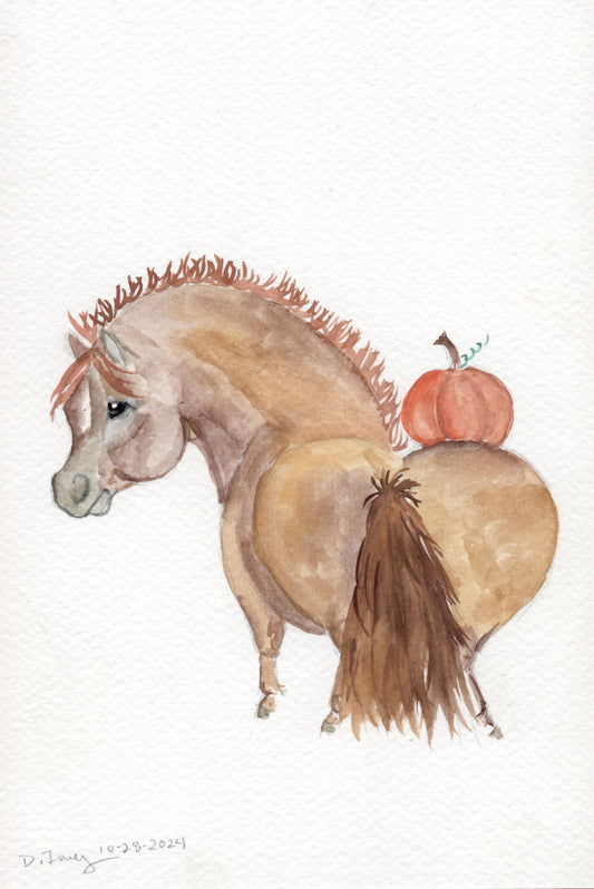 Adorable Little Pumpkin Spice- Giclee Fine Art Prints