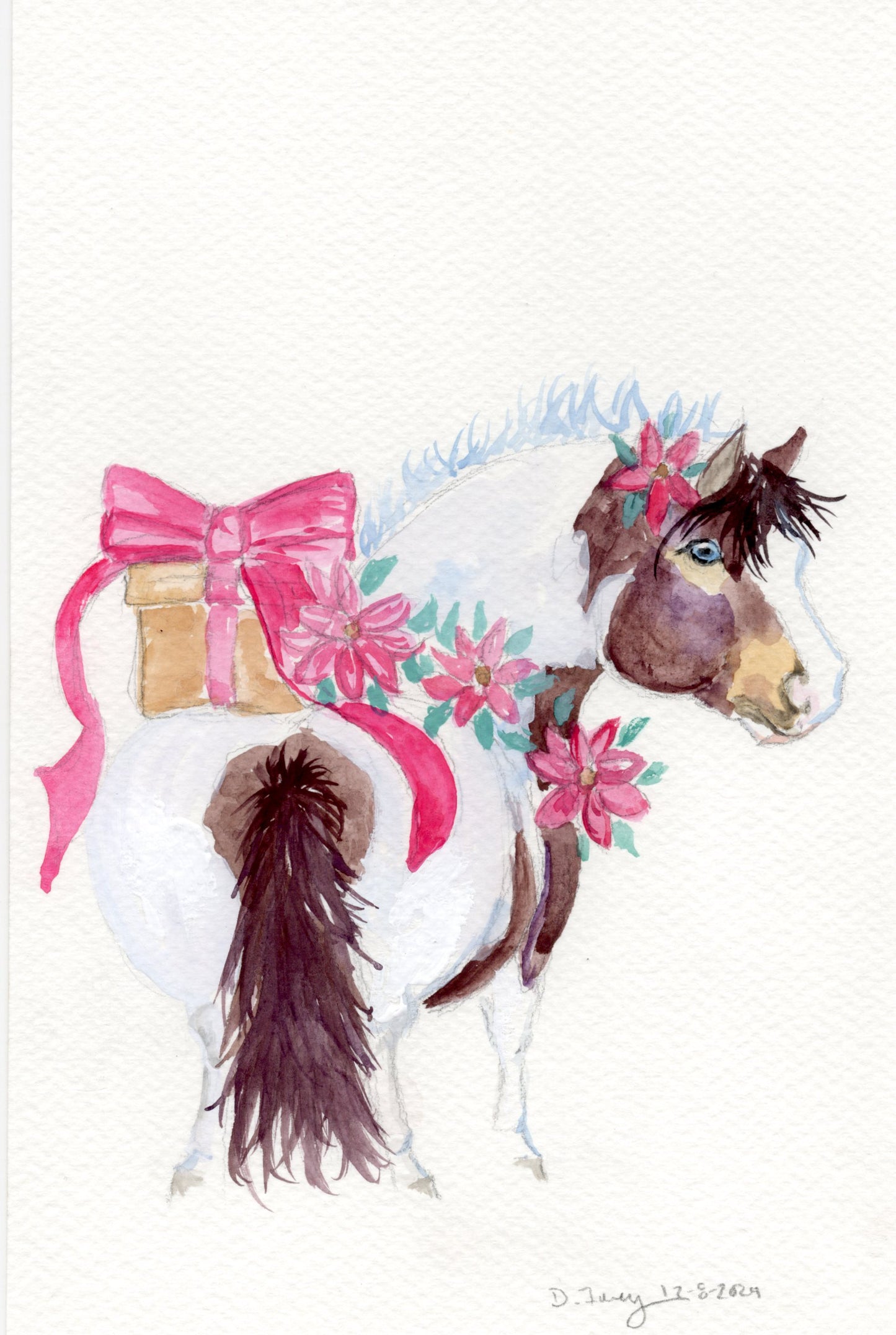 Adorable Little Gift Giver - Giclee Fine Art Prints