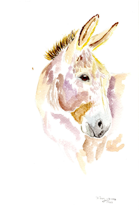 The look of sweetness- Original Watercolor Giclee Print
