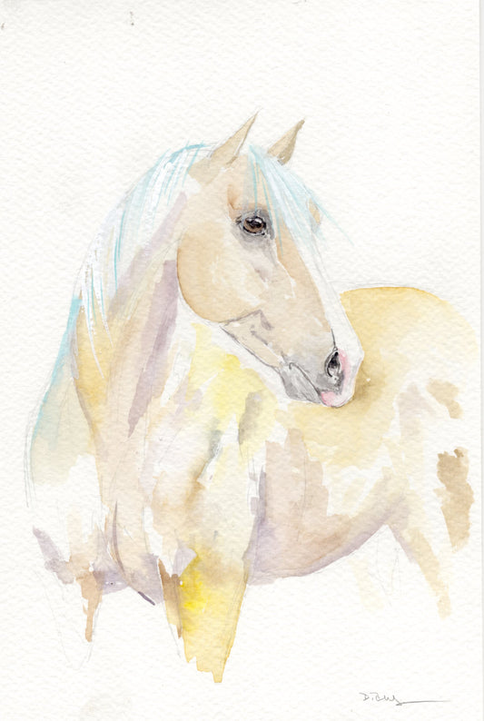 Beau 6x 9 watercolor Portrait
