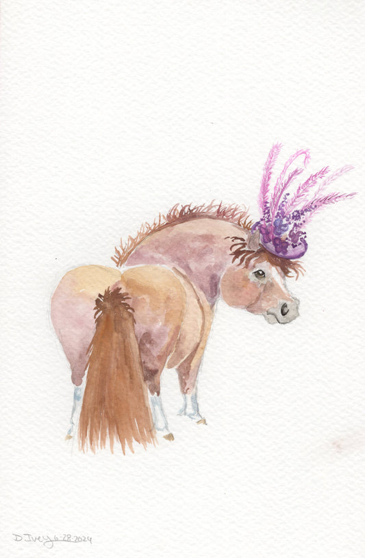 Adorable Little Miss Derby - Giclee Fine Art Prints