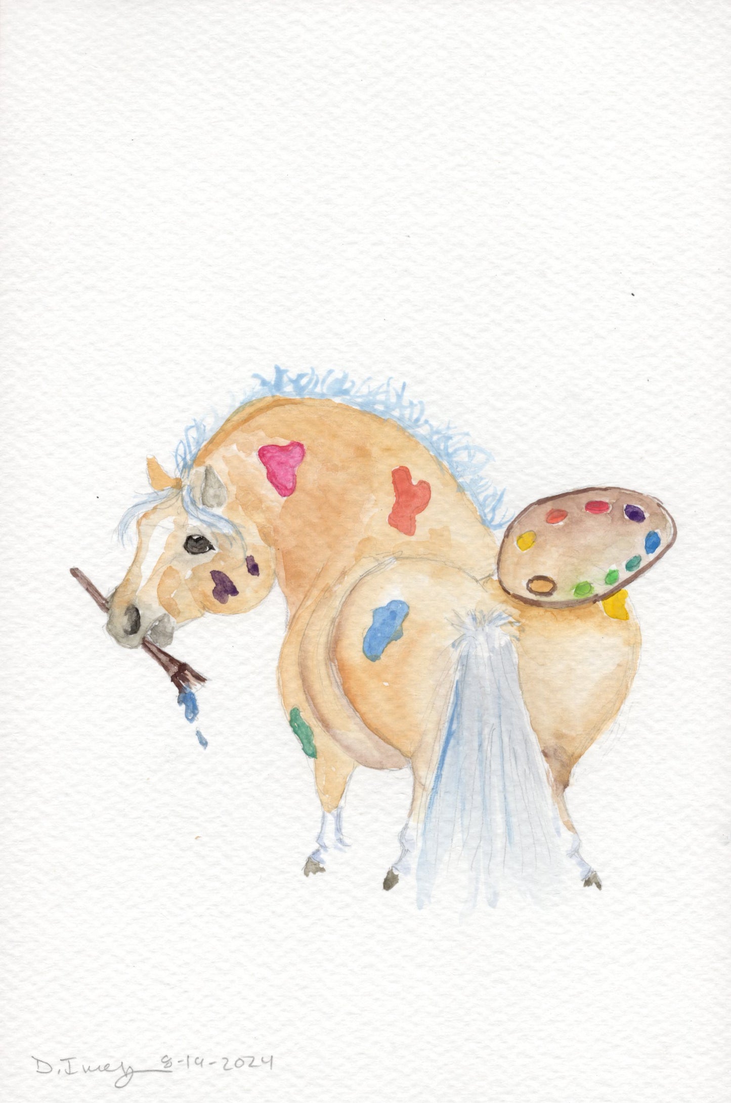 Adorable Little PonyCasso - Giclee Fine Art Prints