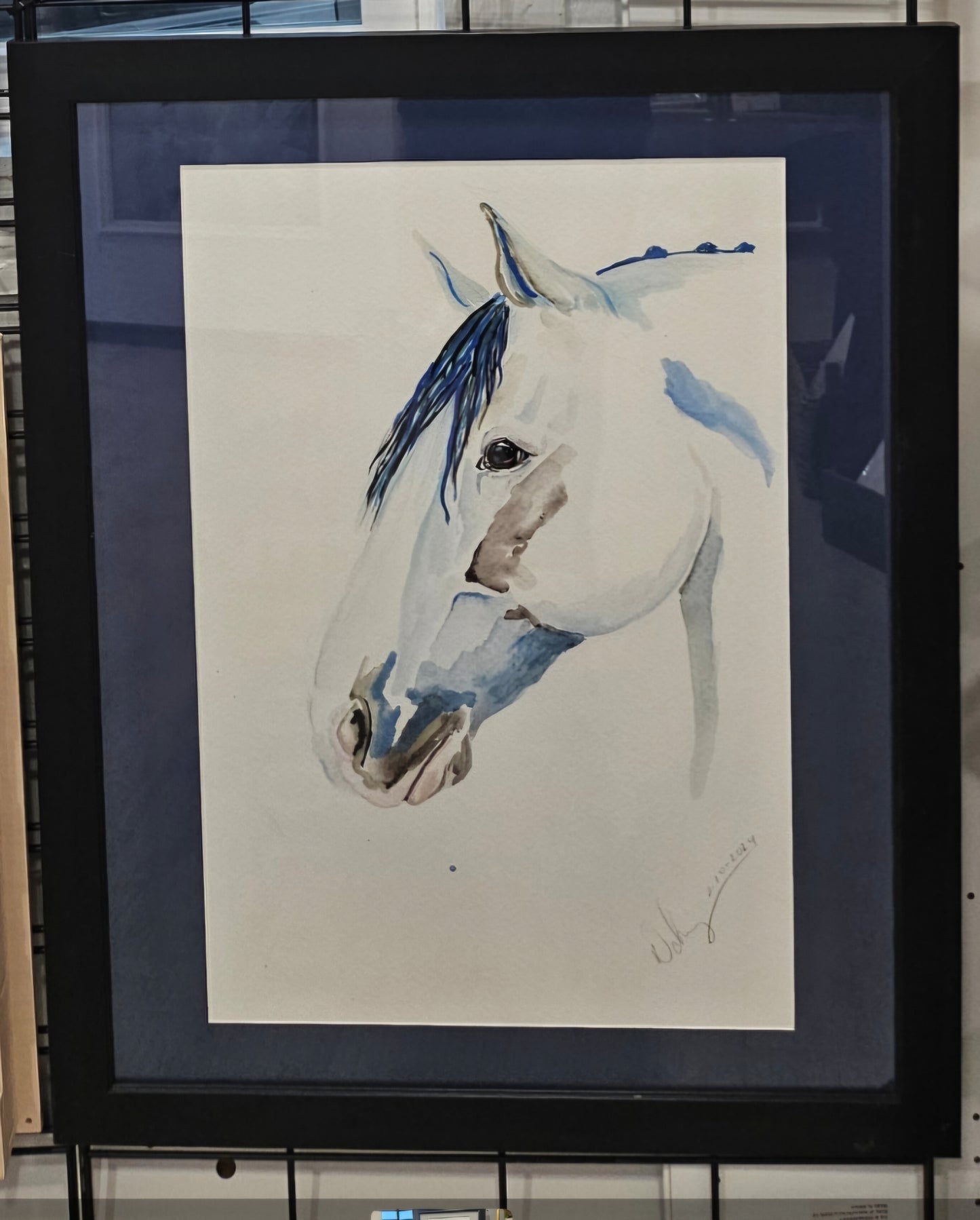 Little Blue  - Framed print