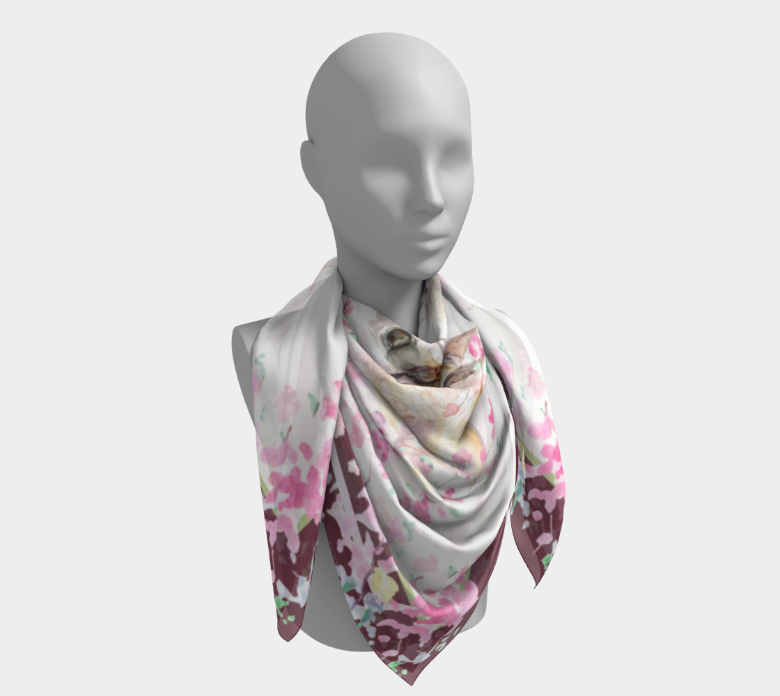 In the Dogwoods scarf