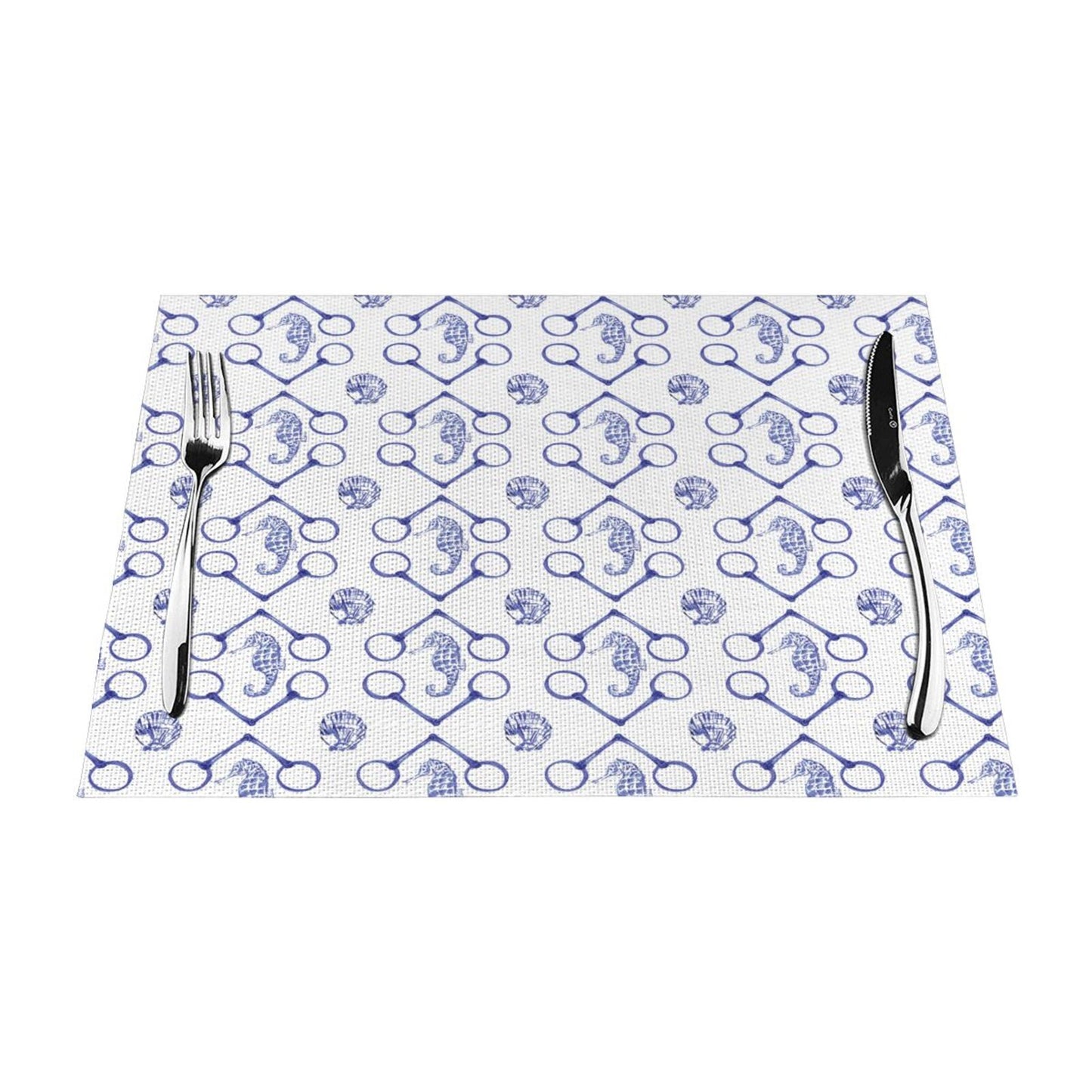 Seahorses and Bits Placemats Set of 4