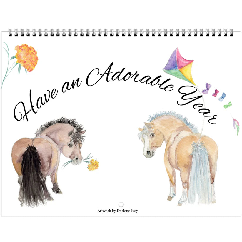 Adorable Ponies 2025 Calendar