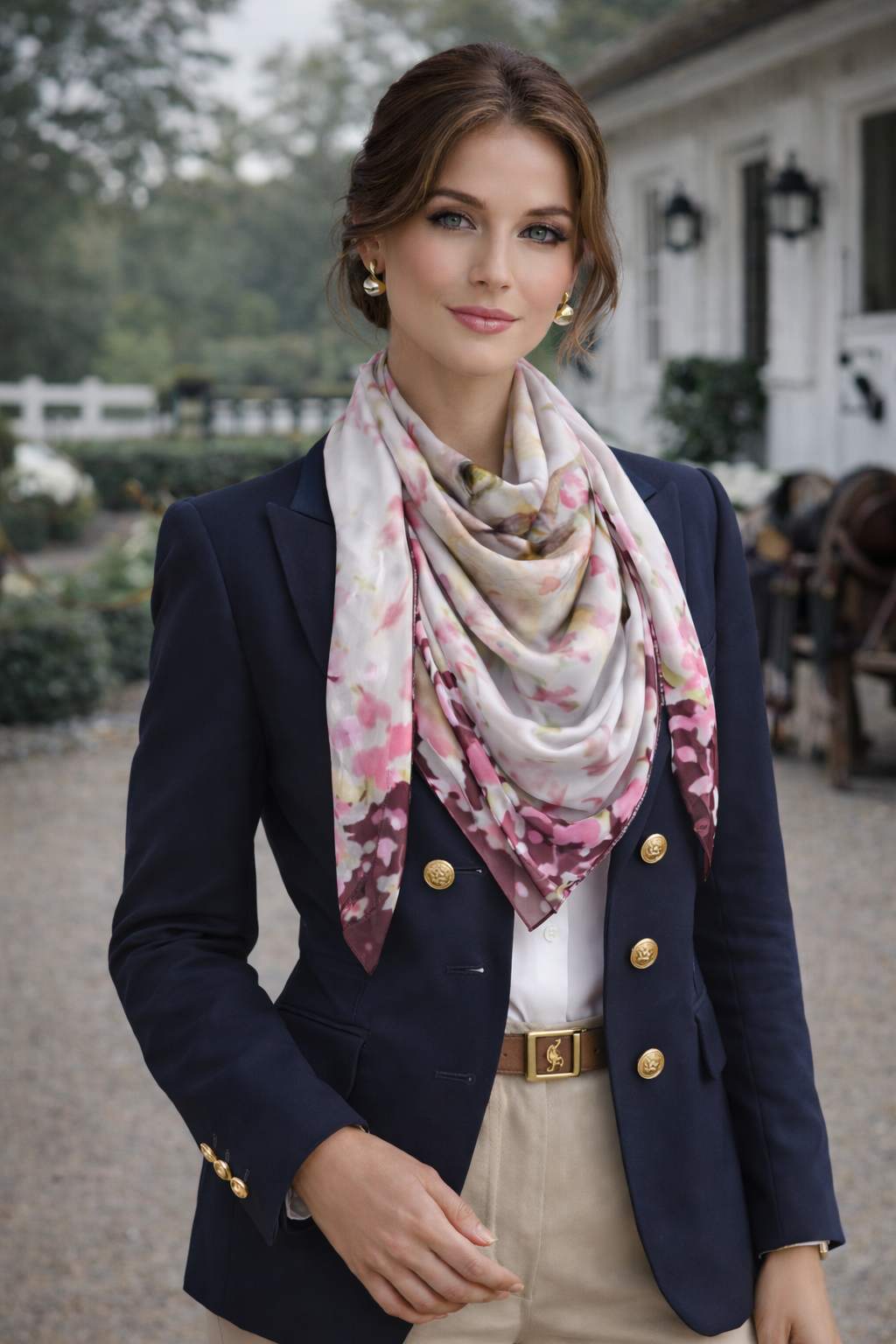 Cardinal Rule square scarf