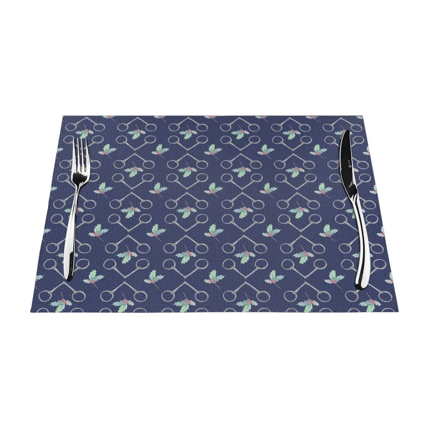 Bits and Holly Holiday Placemats Set of 4