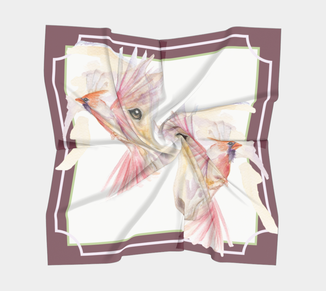 Cardinal Rule square scarf