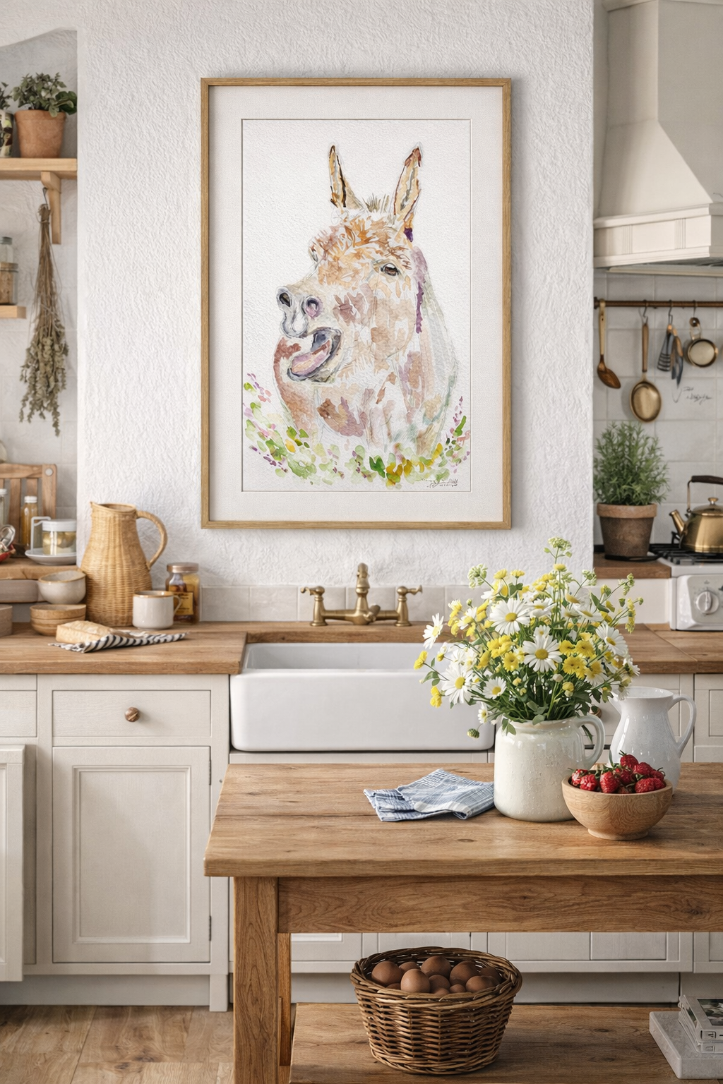 Hay Spring- Original Watercolor Giclee Print