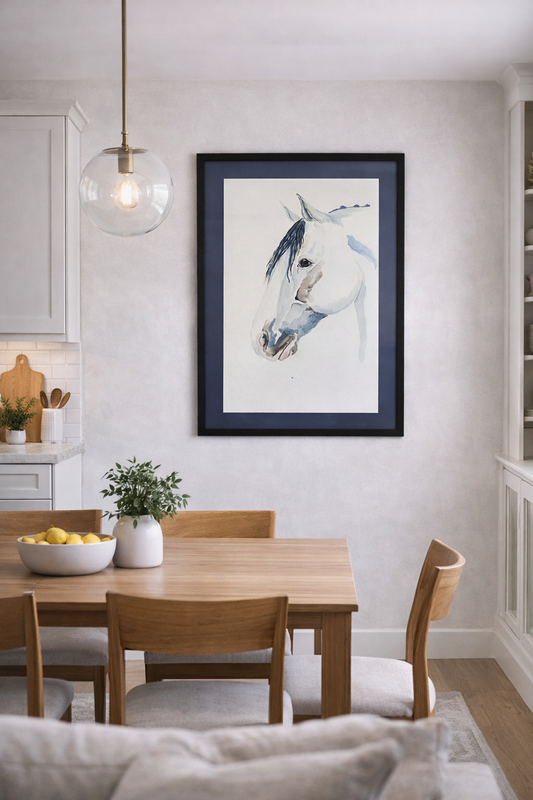 Little Blue  - Framed print