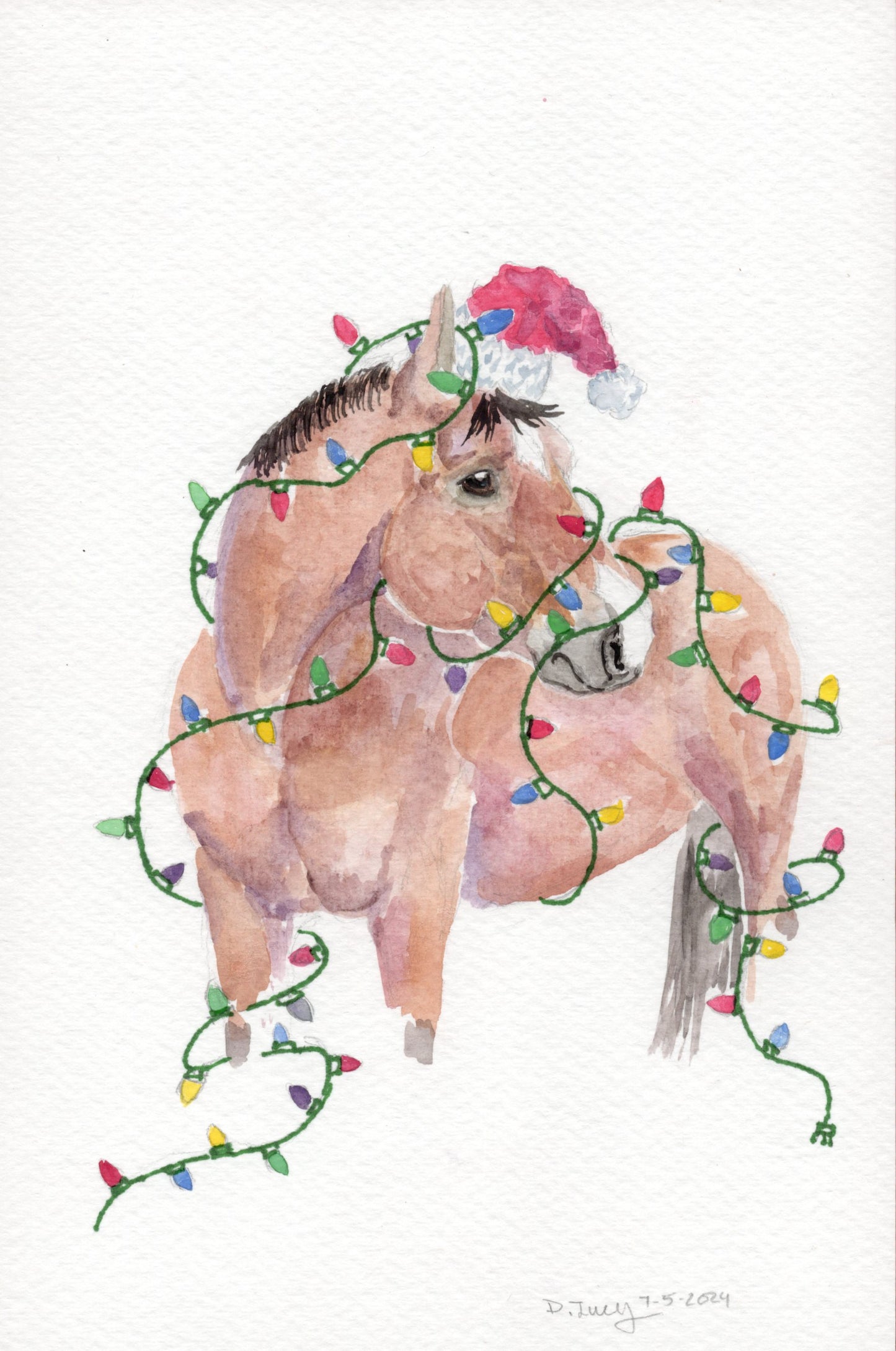 Christmas Commission slots 6 X 9 Watercolor promotion Select your day