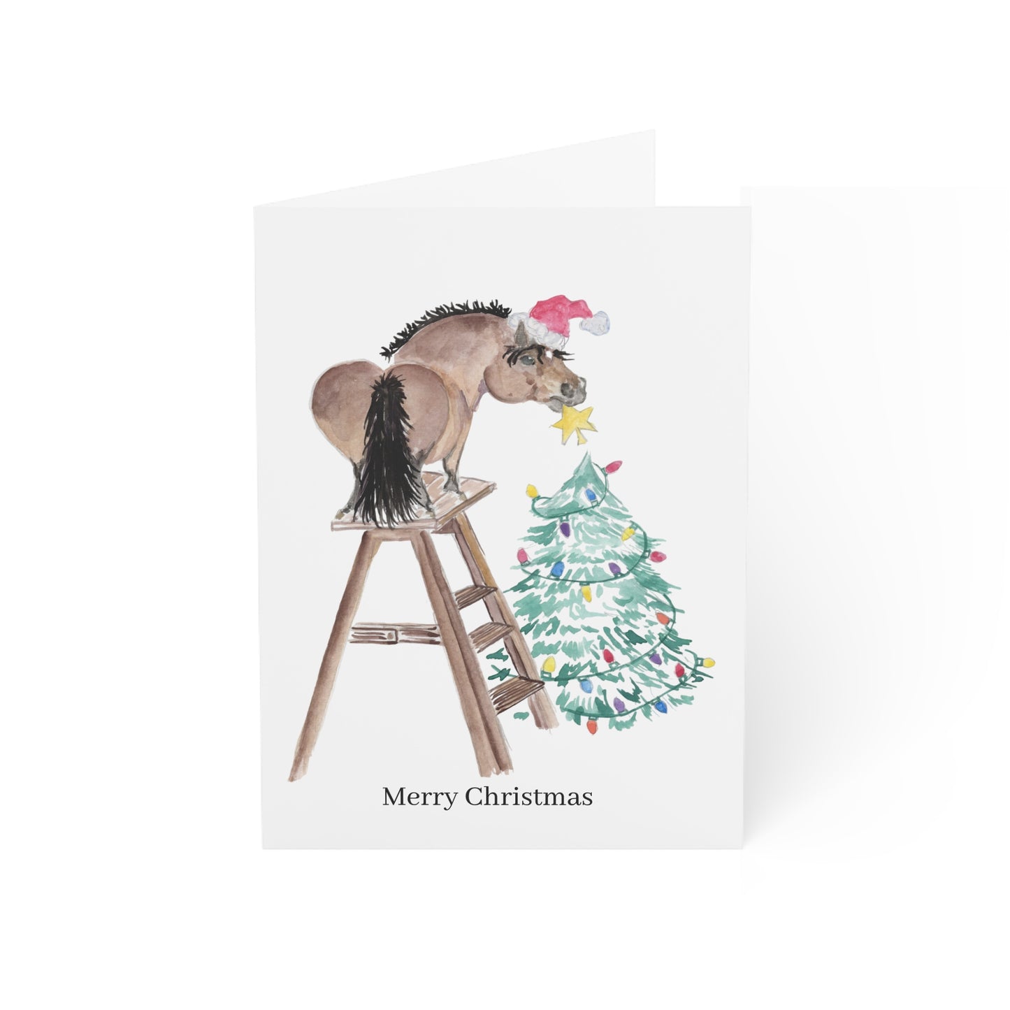 Adorable Ponies Single Greeting Card