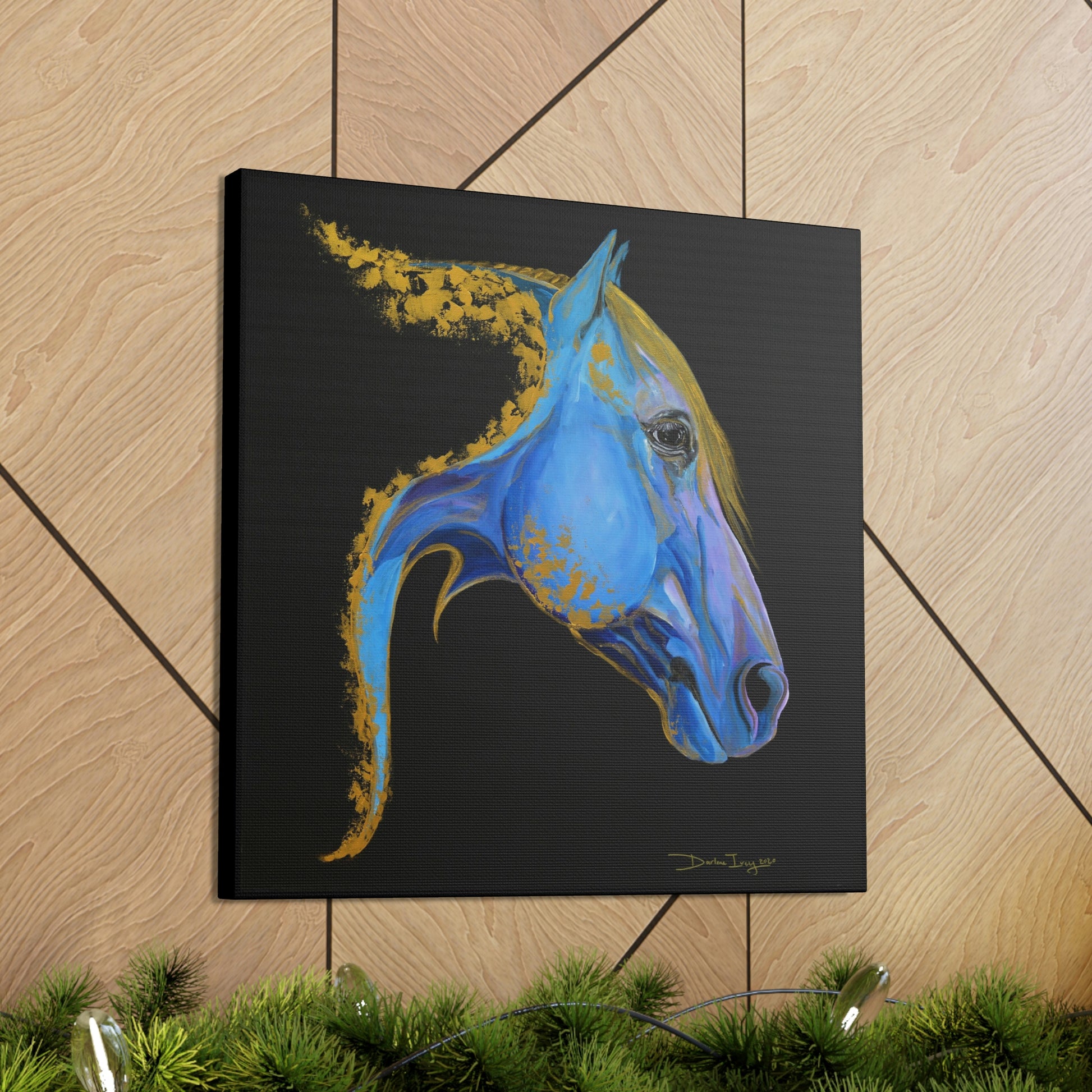 Sea Horse Tide- Original Print Canvas Gallery Wraps - SonaEquestrian