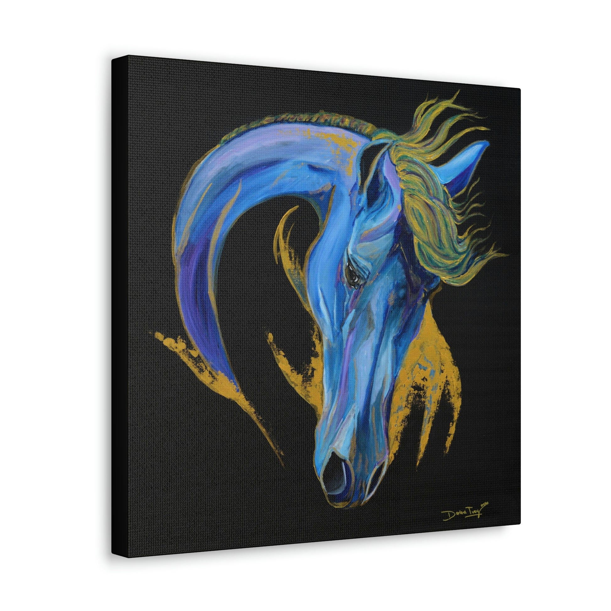 Sea Horse Wave- Original Print Canvas Gallery Wraps - SonaEquestrian