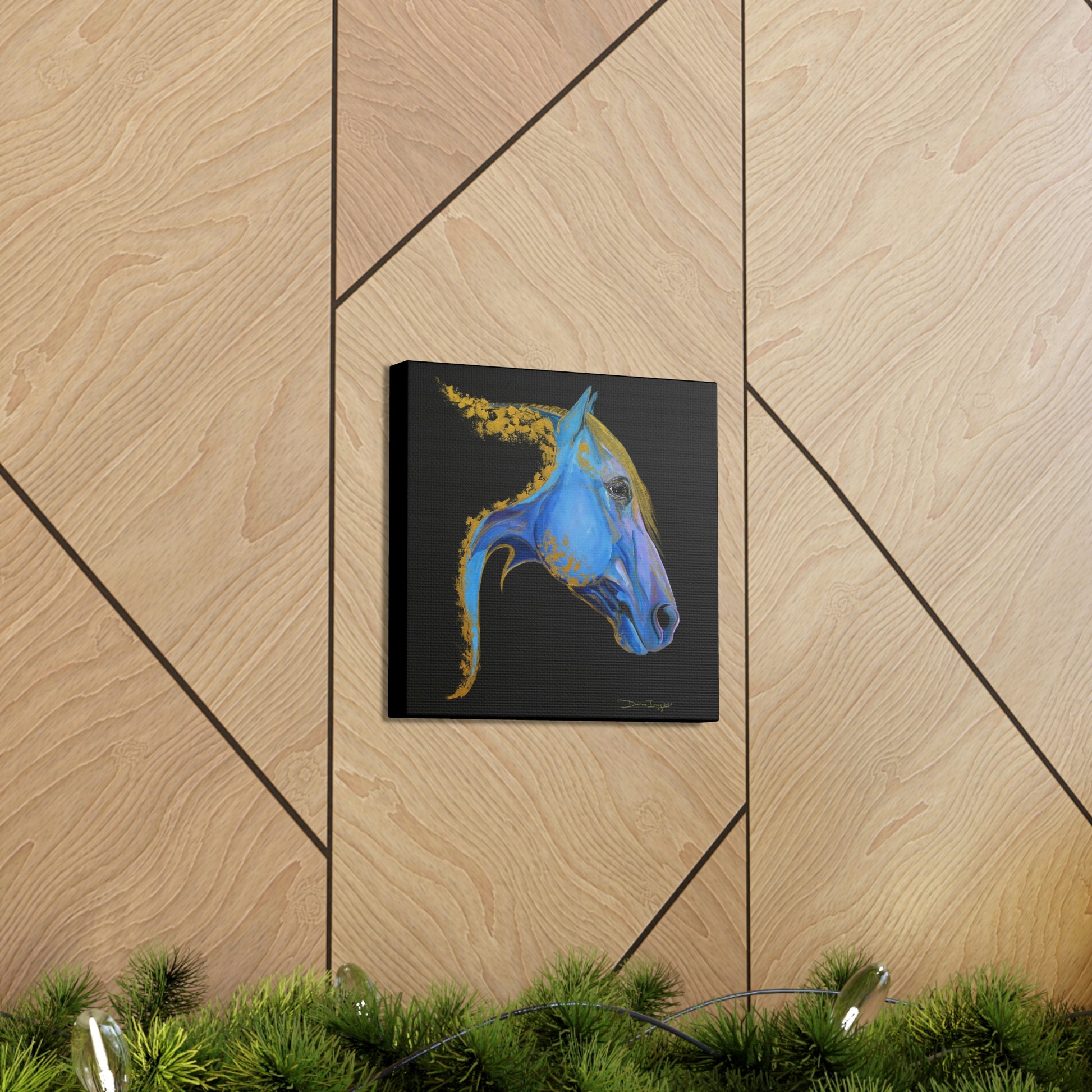 Sea Horse Tide- Original Print Canvas Gallery Wraps - SonaEquestrian