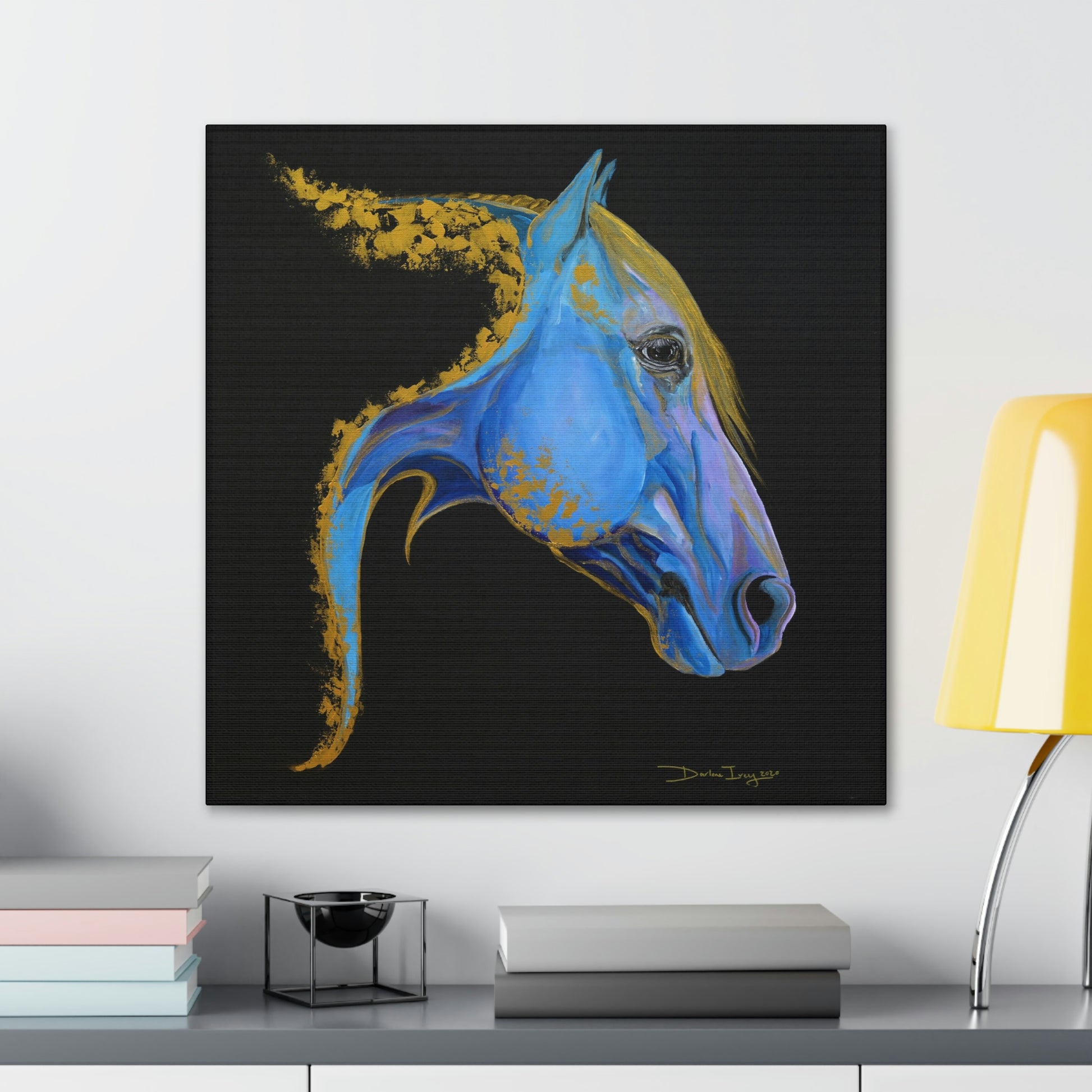 Sea Horse Tide- Original Print Canvas Gallery Wraps - SonaEquestrian