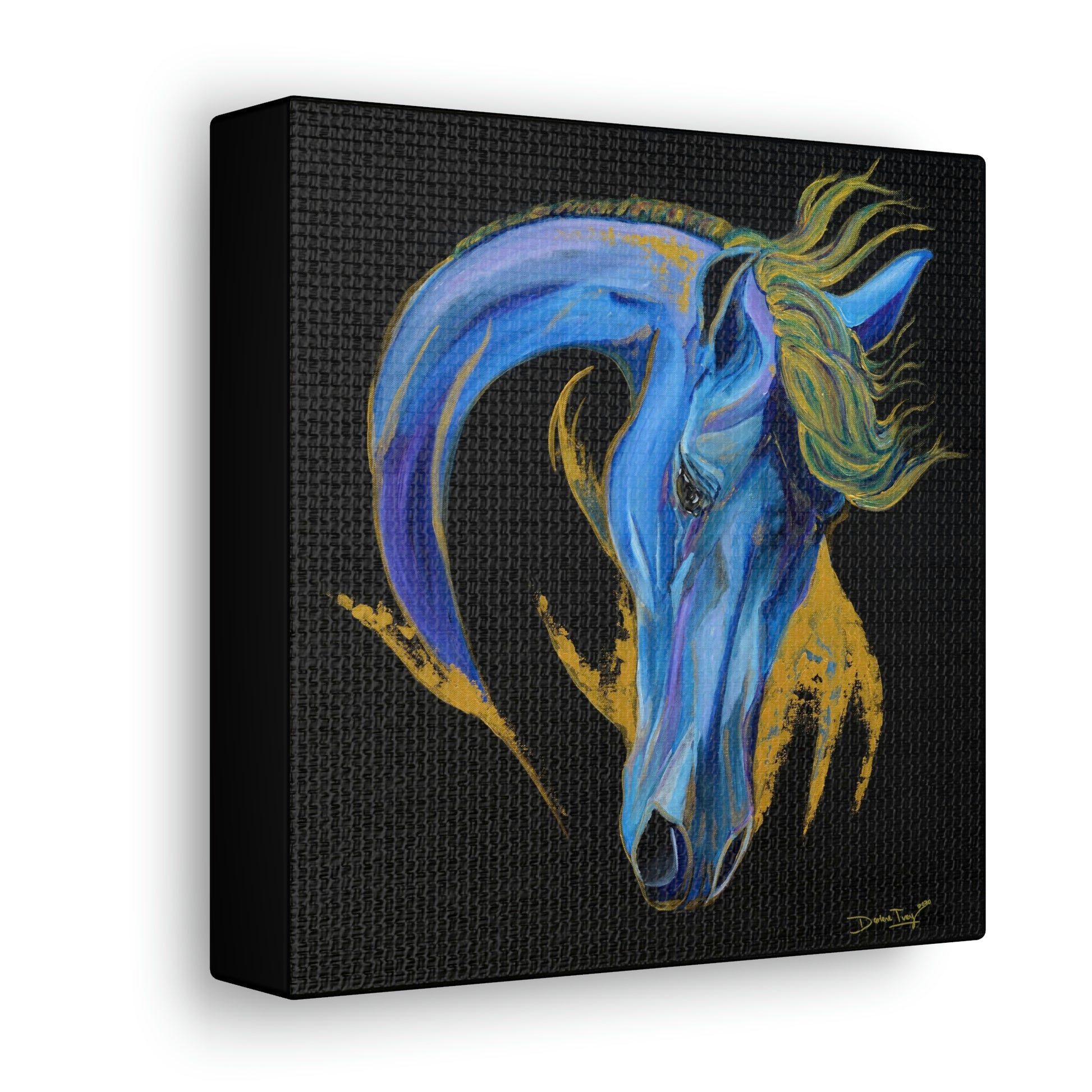 Sea Horse Wave- Original Print Canvas Gallery Wraps - SonaEquestrian