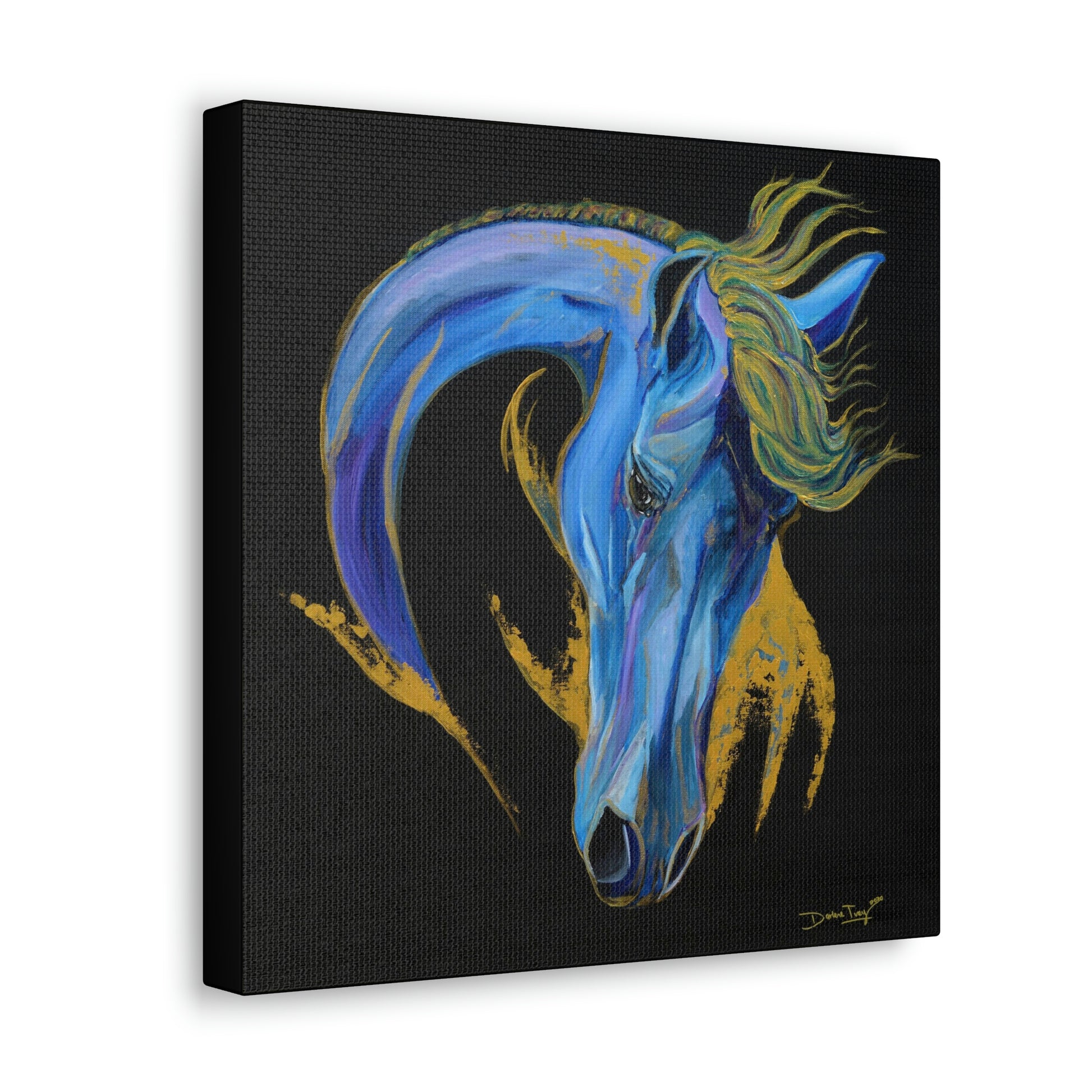 Sea Horse Wave- Original Print Canvas Gallery Wraps - SonaEquestrian